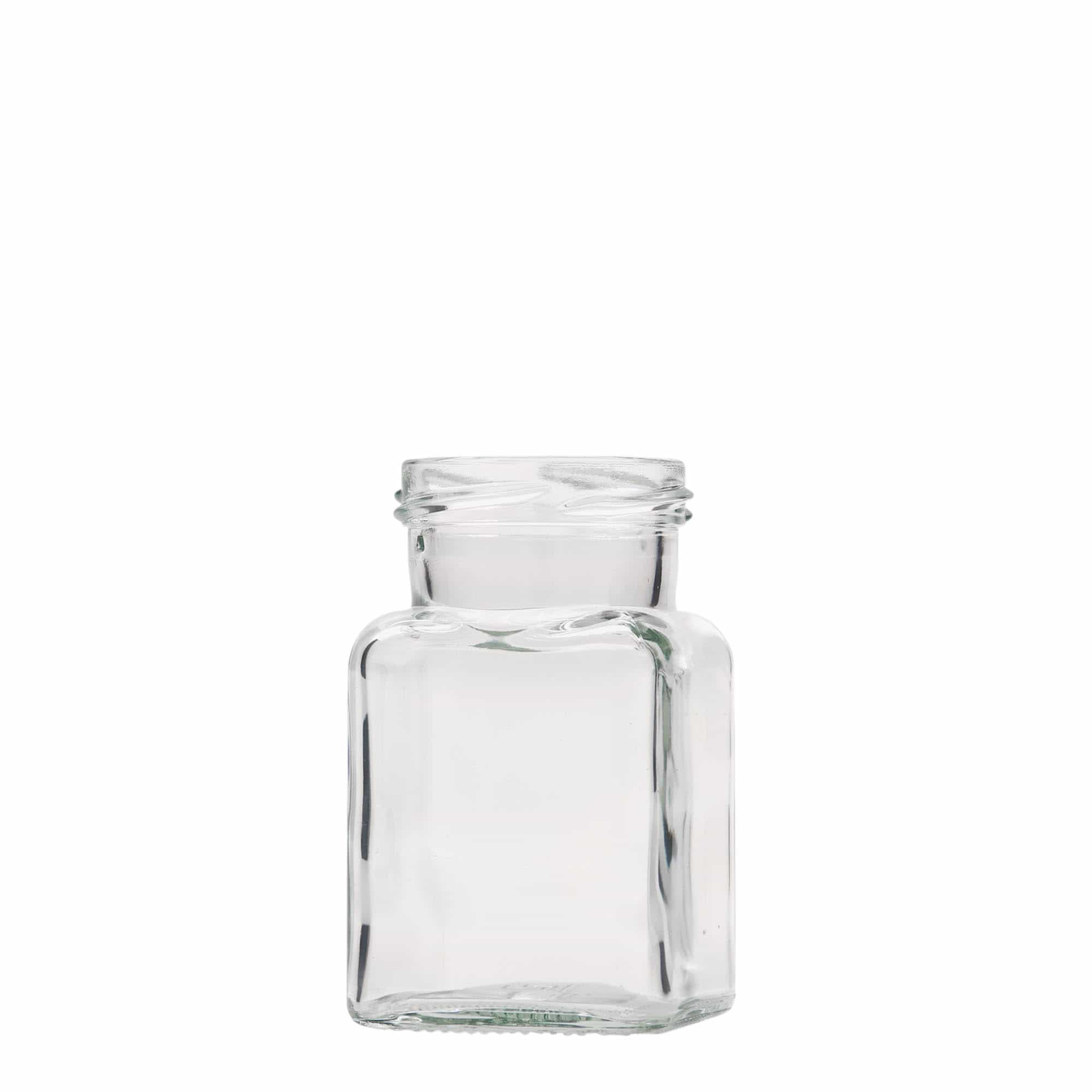 150 ml vierkantglas, opening: Twist-Off (TO 53) 150 ml vierkantglas, opening: Twist-Off (TO 53)