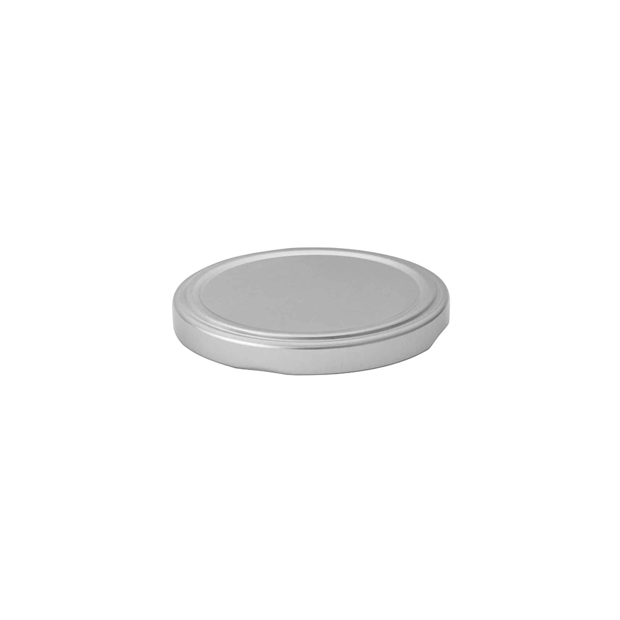 Twist-offdeksel, blik, zilver, voor monding: TO 63 Twist-offdeksel, blik, zilver, voor monding: TO 63