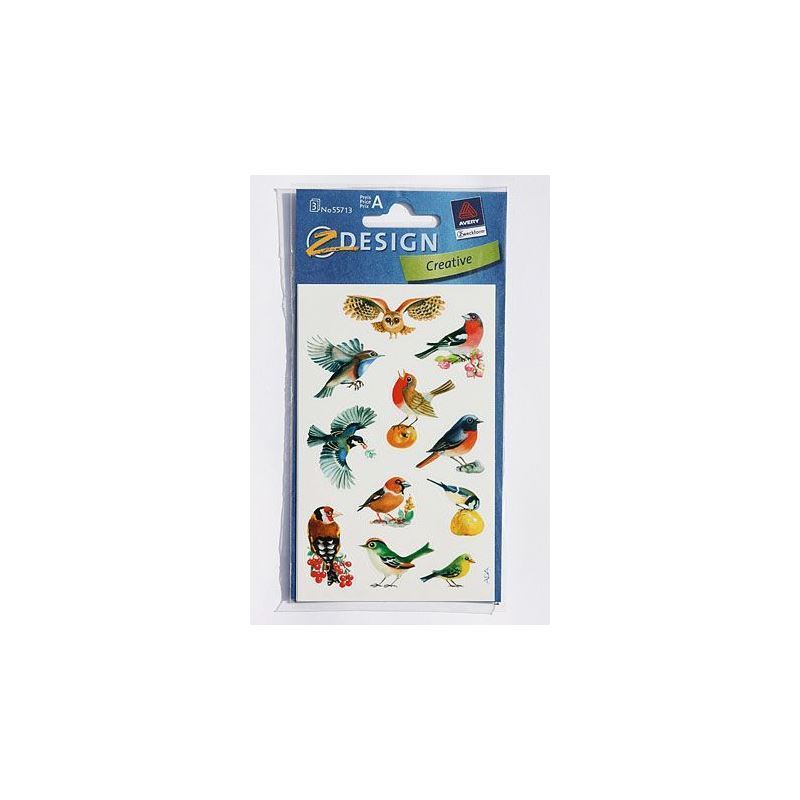Zweckform Stickers 'Vogels', papier, meerkleurig Zweckform Stickers 'Vogels', papier, meerkleurig