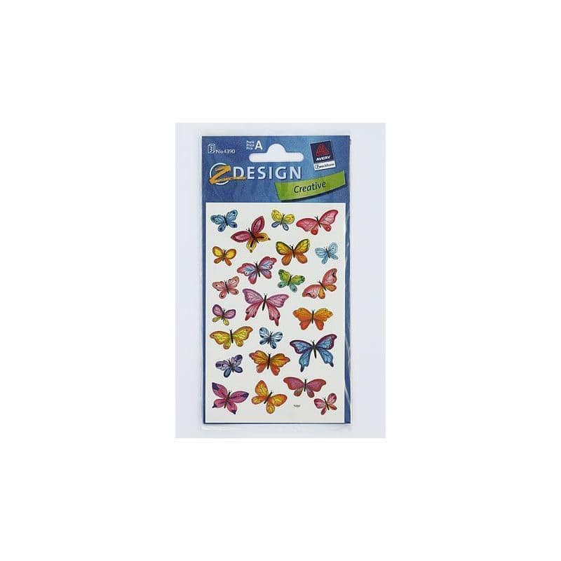 Zweckform Sticker 'Kleine Vlinders', motief, papier, meerkleurig