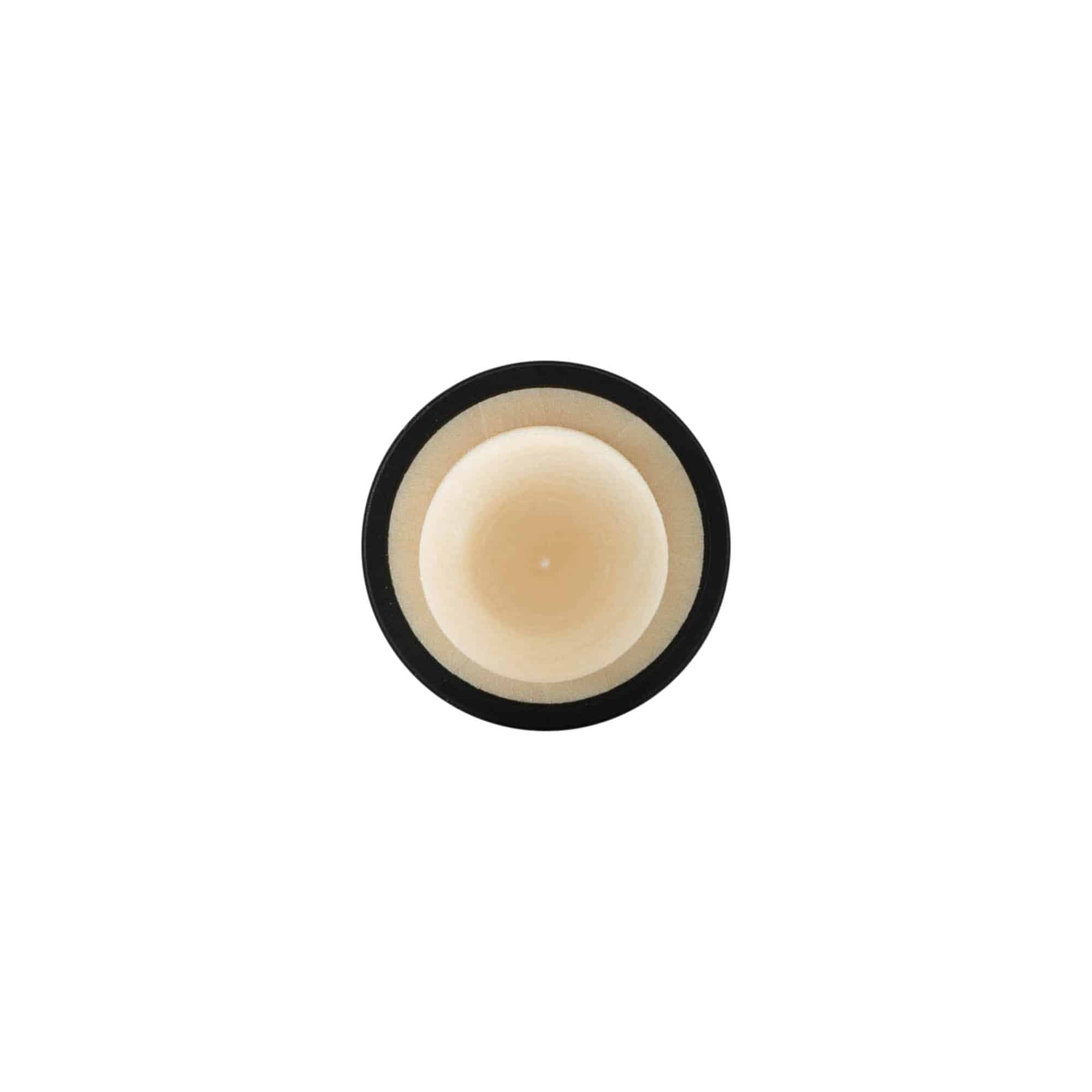 Handkurk 19 mm, kunststof, zwart, voor monding: kurk