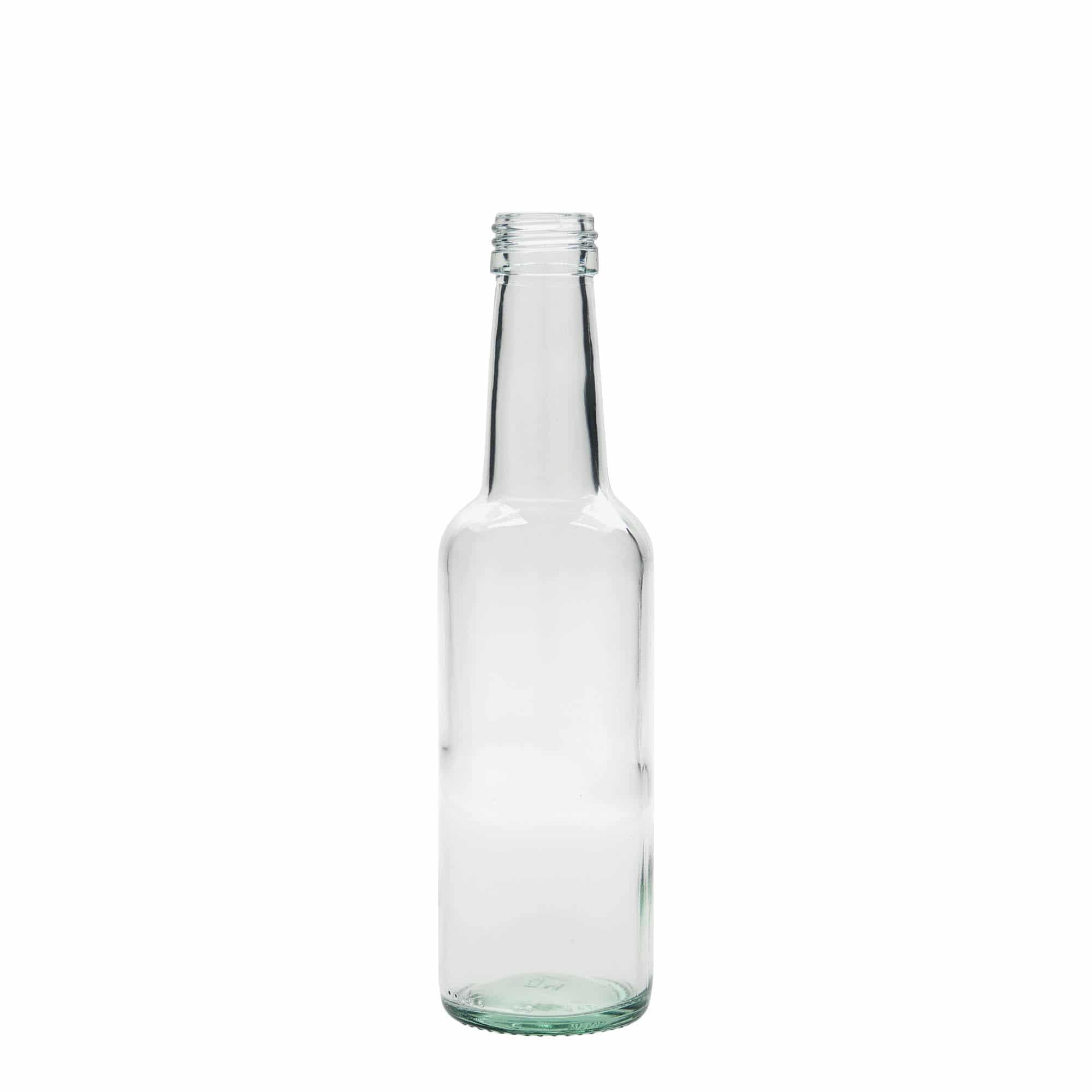 250 ml glazen fles met rechte hals, opening: PP 28 250 ml glazen fles met rechte hals, opening: PP 28