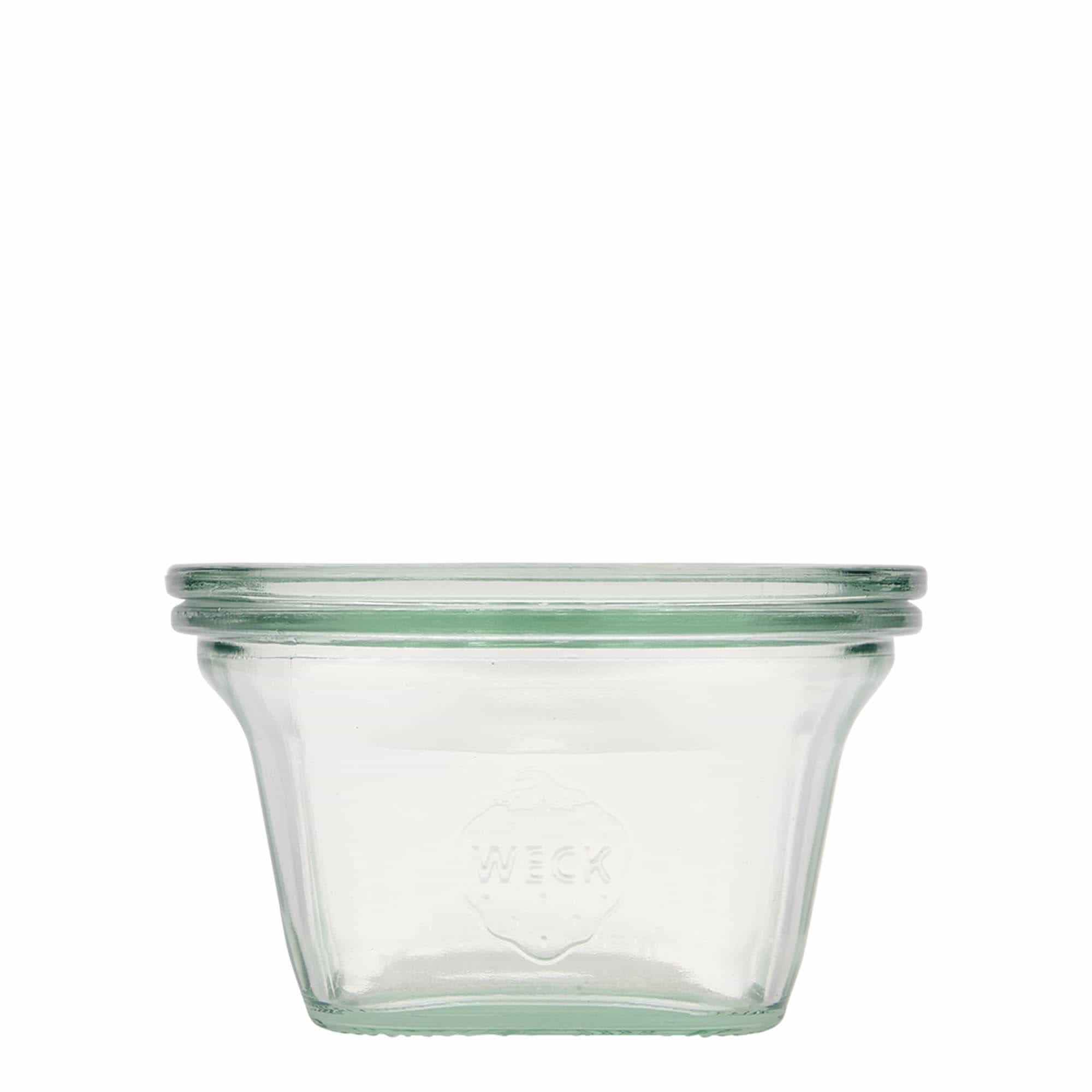 290 ml WECK-Quadroglas, vierkant, opening: ronde rand 290 ml WECK-Quadroglas, vierkant, opening: ronde rand