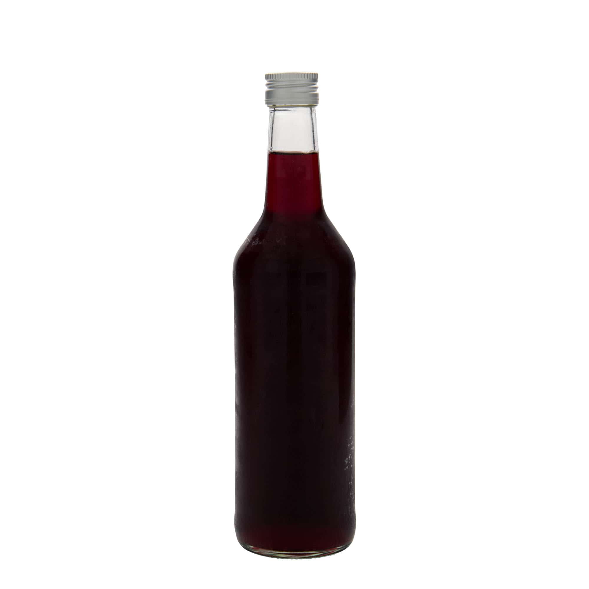 500 ml glazen fles met rechte hals, opening: PP 28