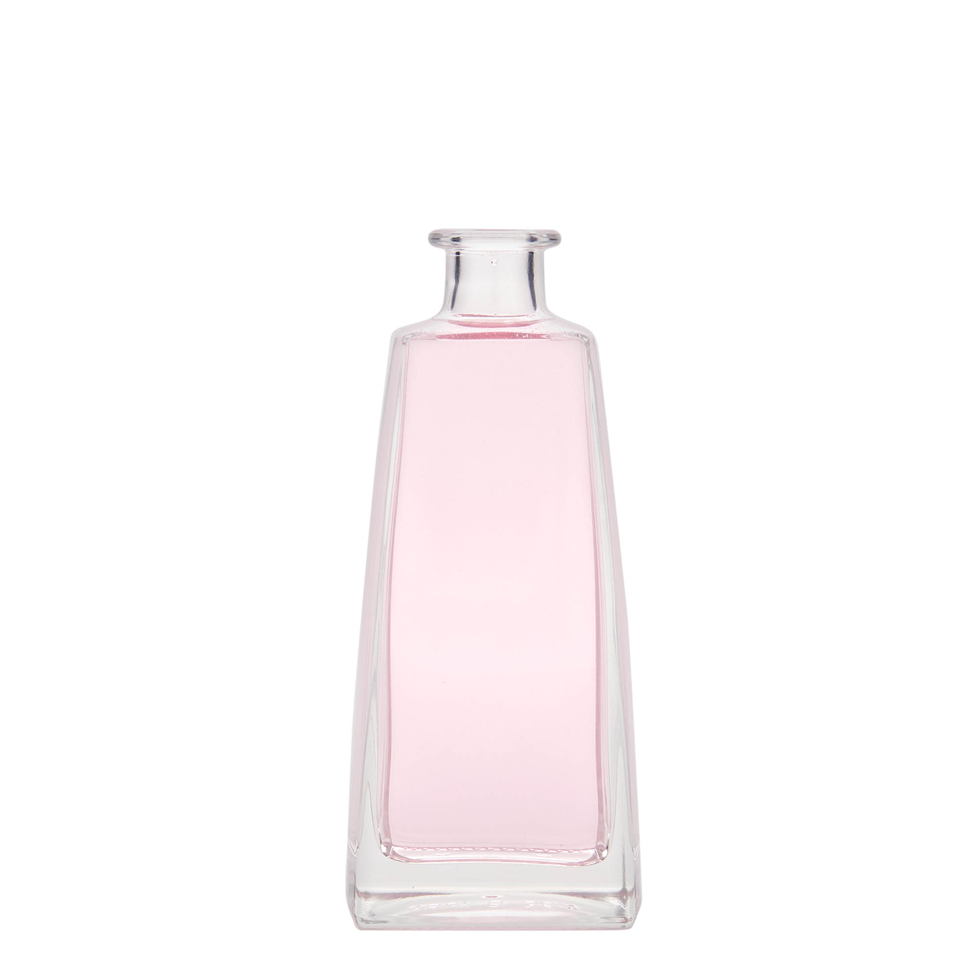 Glazen fles 'Timmy', 350 ml, rechthoekig, monding: kurk
