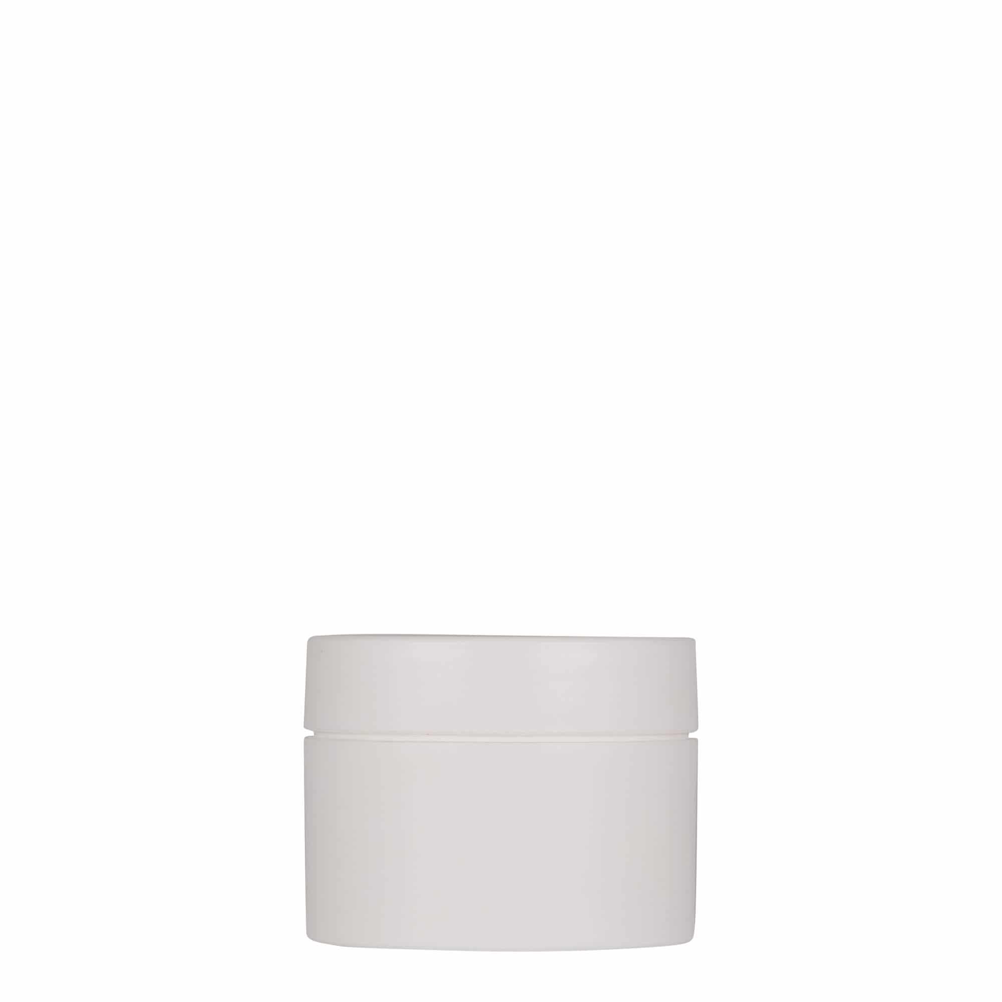 50 ml kunststofpot 'Antonella', PP, wit, opening: schroefdop