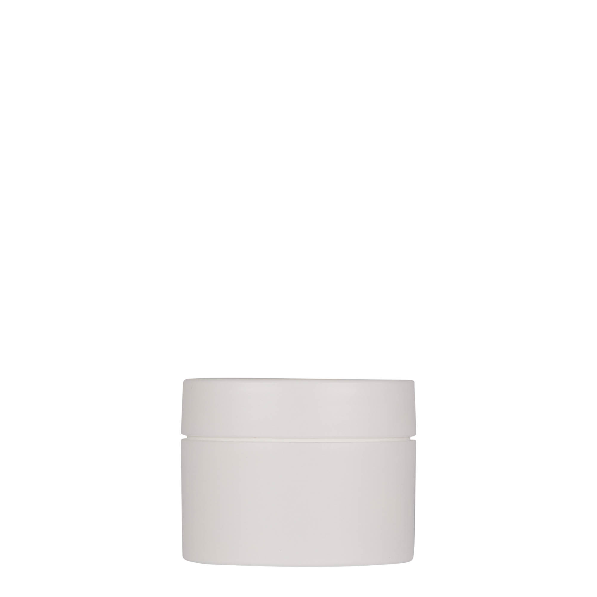 50 ml kunststofpot 'Antonella', PP, wit, opening: schroefdop 50 ml kunststofpot 'Antonella', PP, wit, opening: schroefdop
