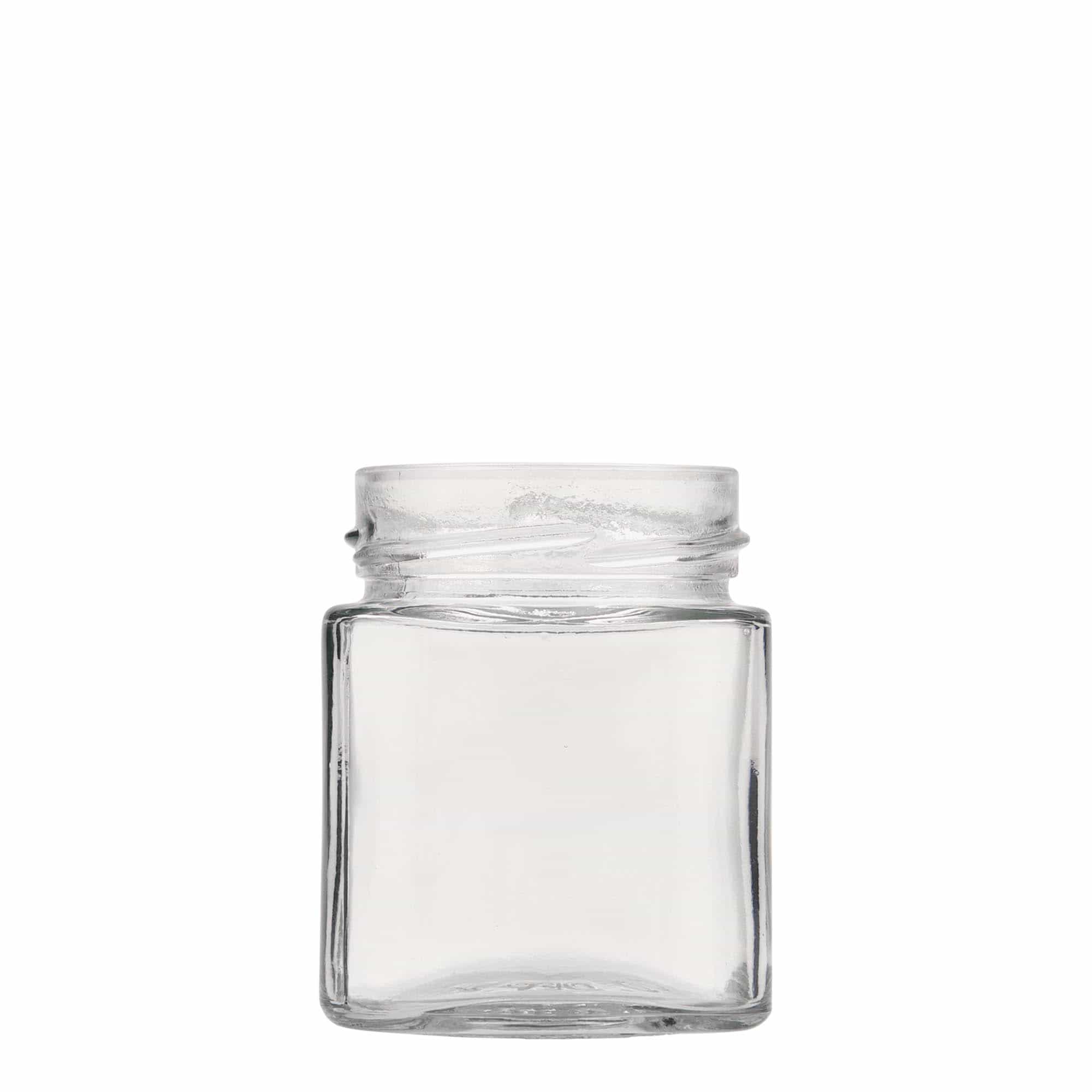 Vierkante pot 'Ikarus', 212 ml, monding: deep-twist-off (DTO 63) Vierkante pot 'Ikarus', 212 ml, monding: deep-twist-off (DTO 63)