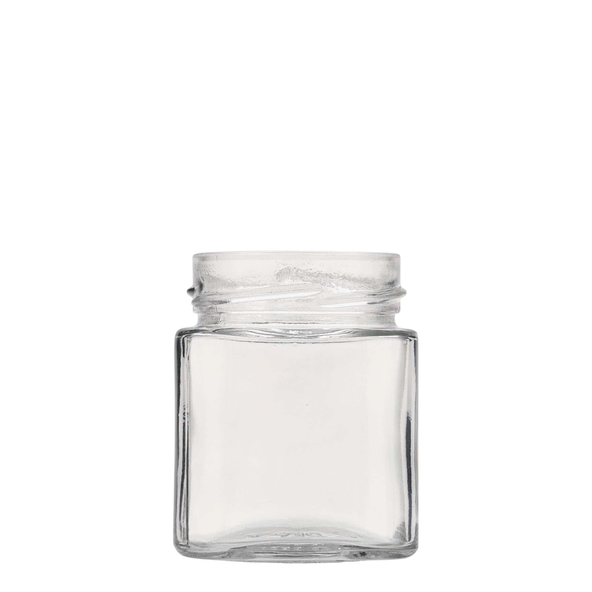 212 ml vierkantglas 'Ikarus', opening: Deep-Twist-Off (DTO 63)