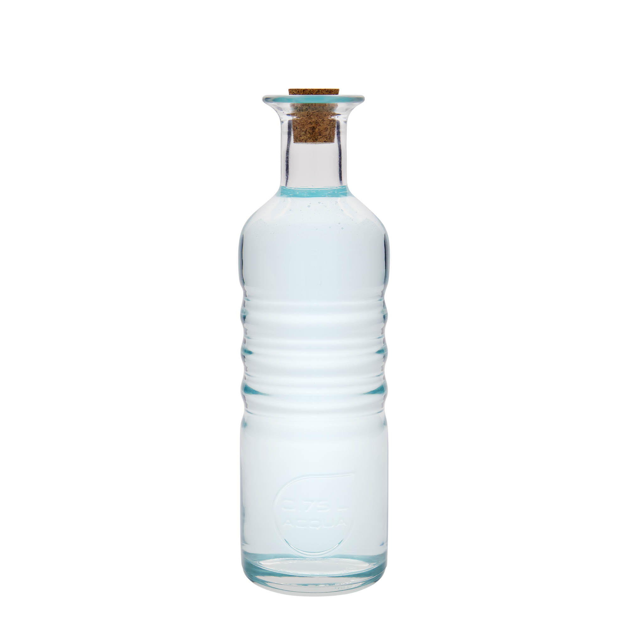 750 ml glazen fles 'Optima Acqua', hals: kurk 750 ml glazen fles 'Optima Acqua', hals: kurk