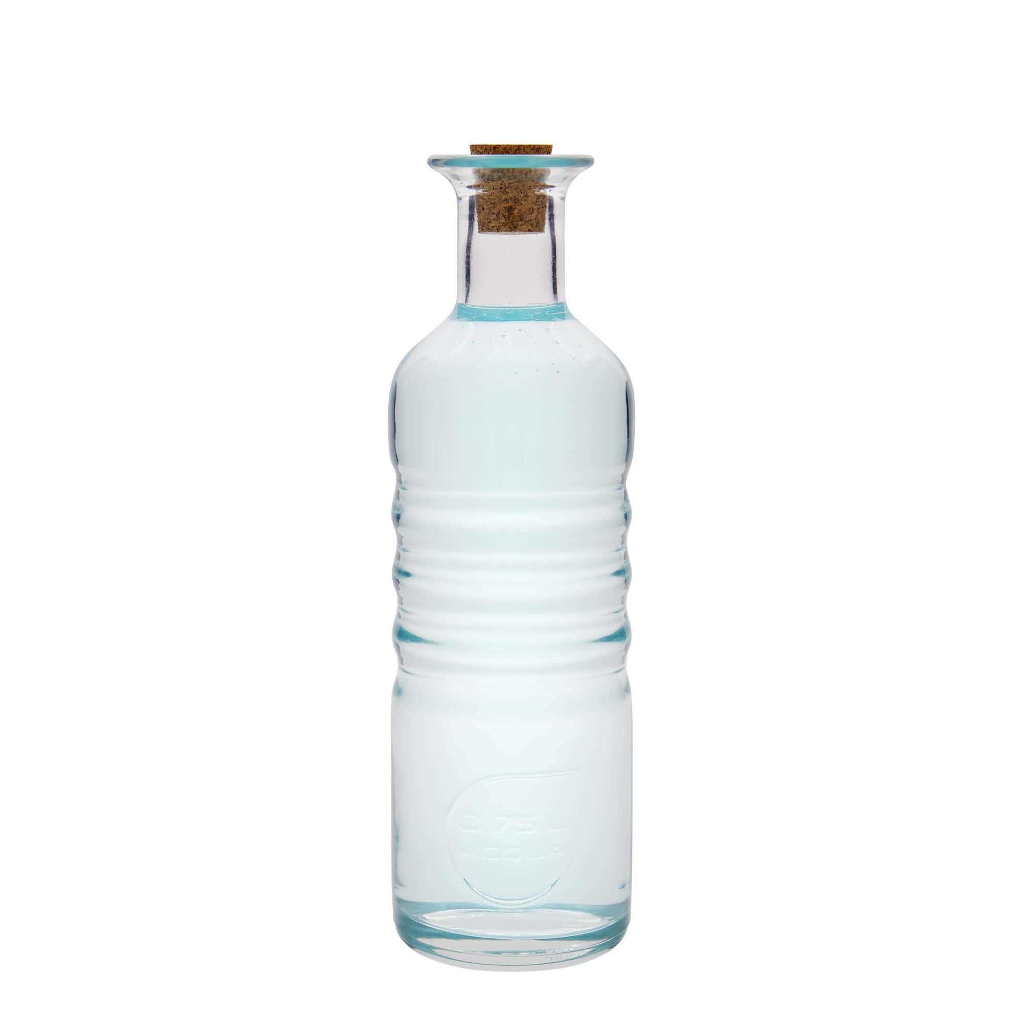 750 ml glazen fles 'Optima Acqua', hals: kurk