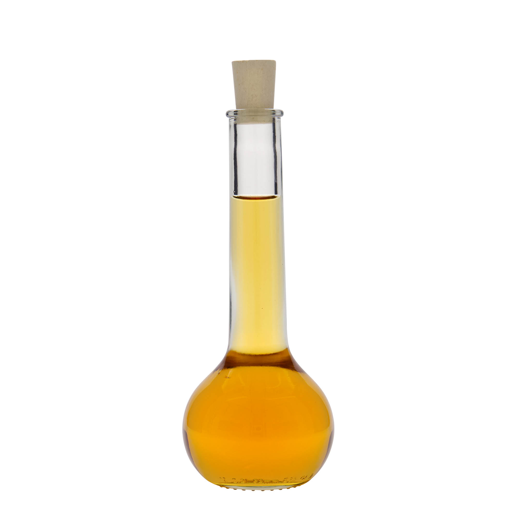 200 ml glazen fles 'Tulipano', hals: kurk