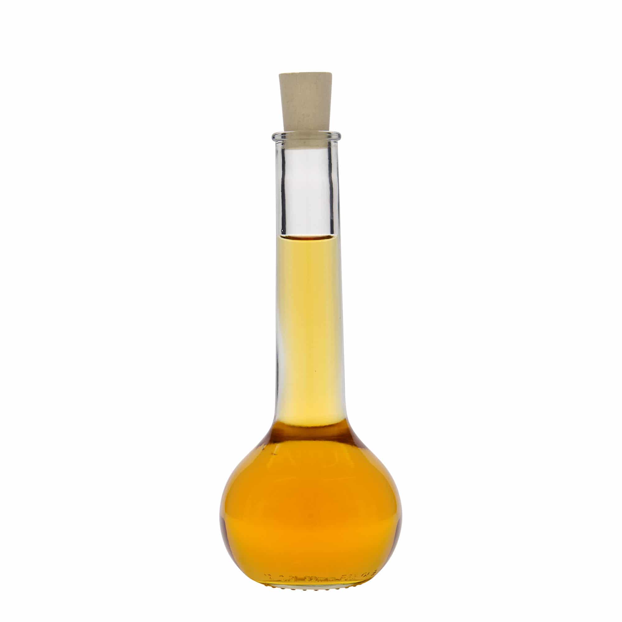 200 ml glazen fles 'Tulipano', hals: kurk