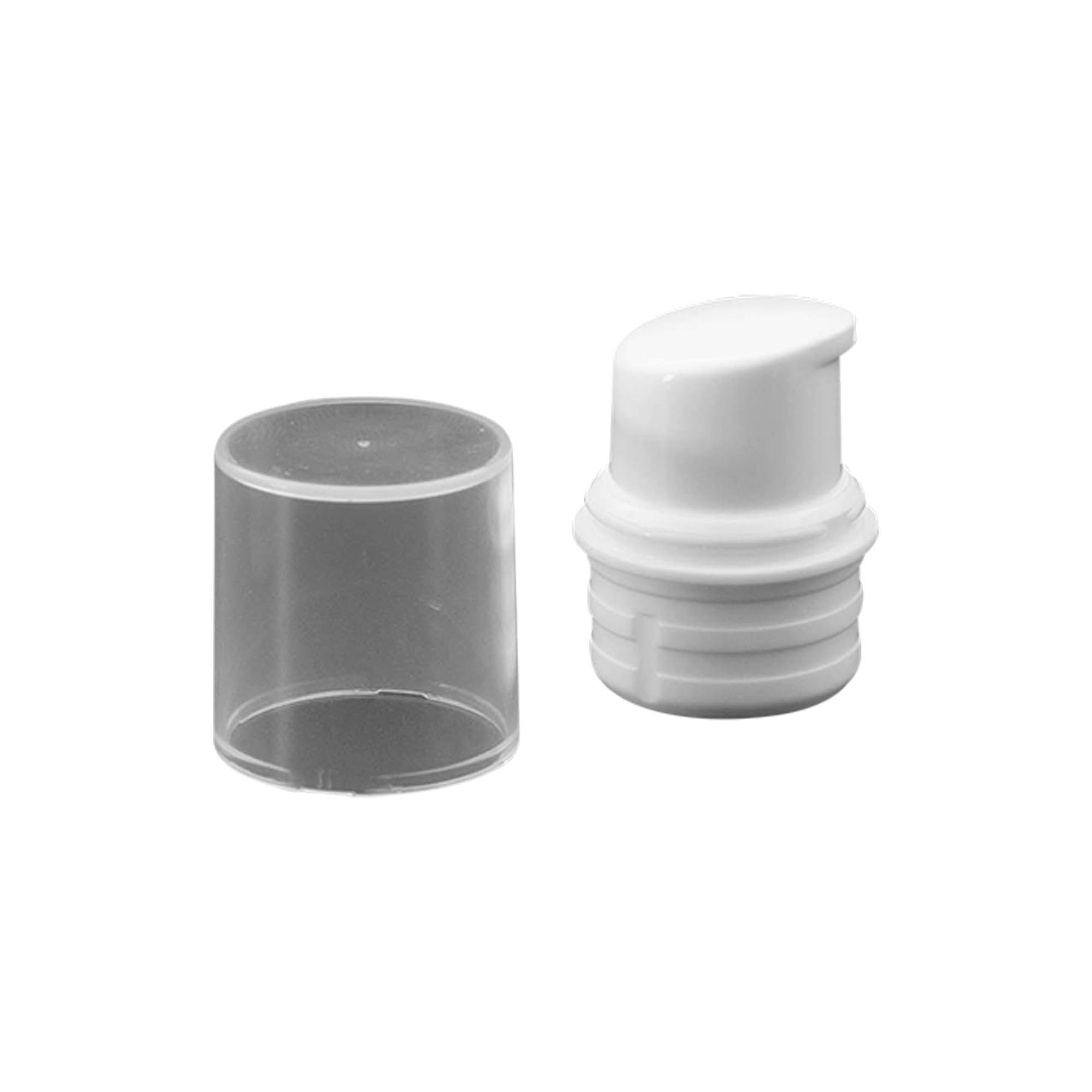 Airless Dispenser Pompkop 'Nano', PP-kunststof, wit