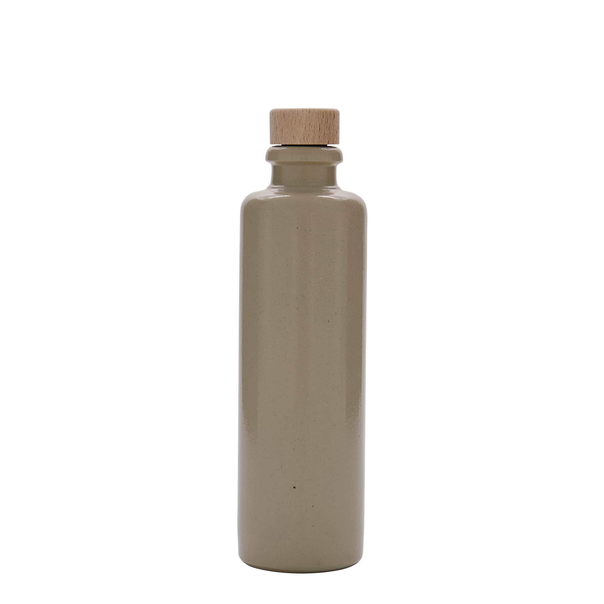 200 ml Tonkruik, steengoed, beige, opening: kurk