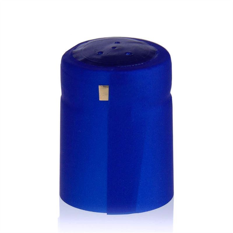 Krimpcapsule 32x41, pvc-kunststof, blauw