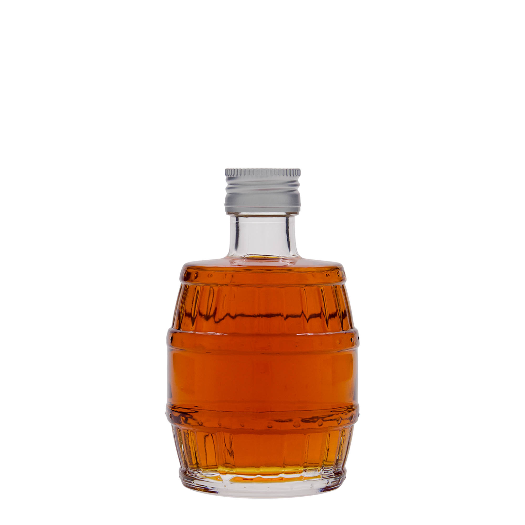 200 ml glazen fles 'vat', mondstuk: PP 28 200 ml glazen fles 'vat', mondstuk: PP 28