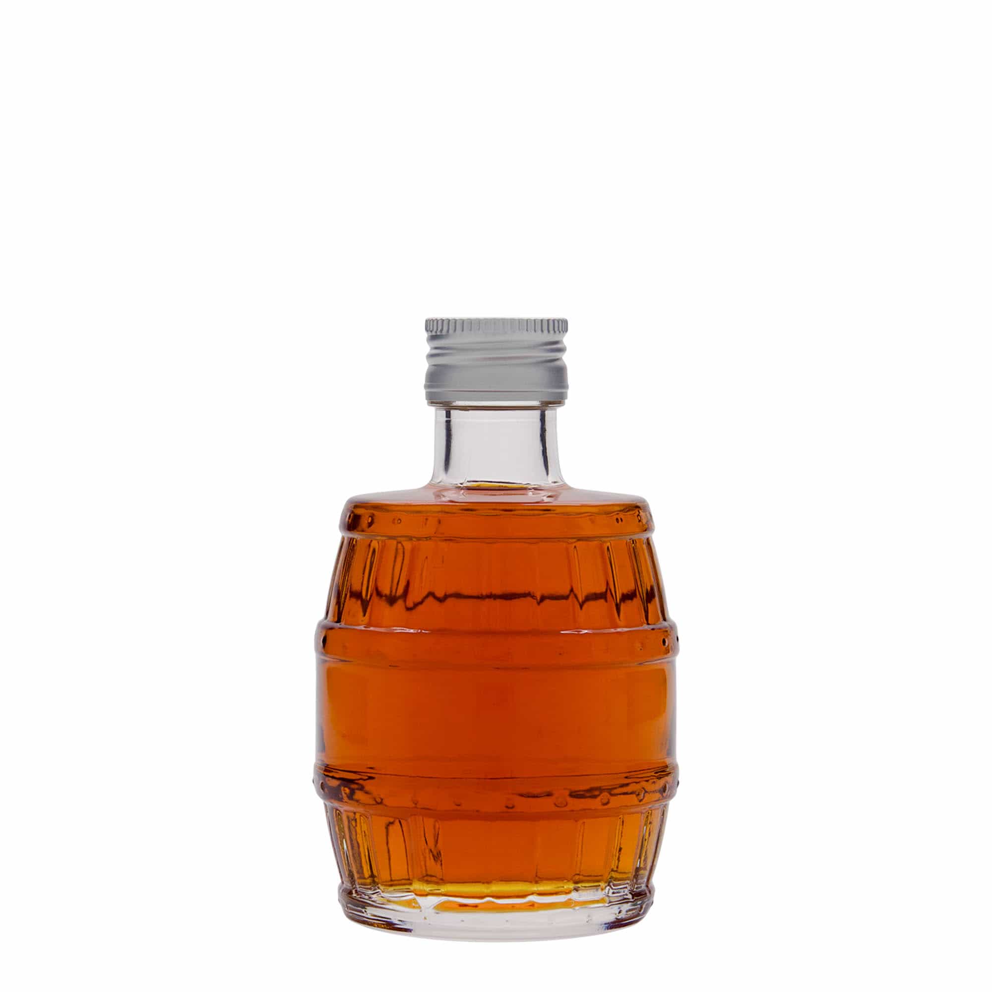 200 ml glazen fles 'vat', mondstuk: PP 28