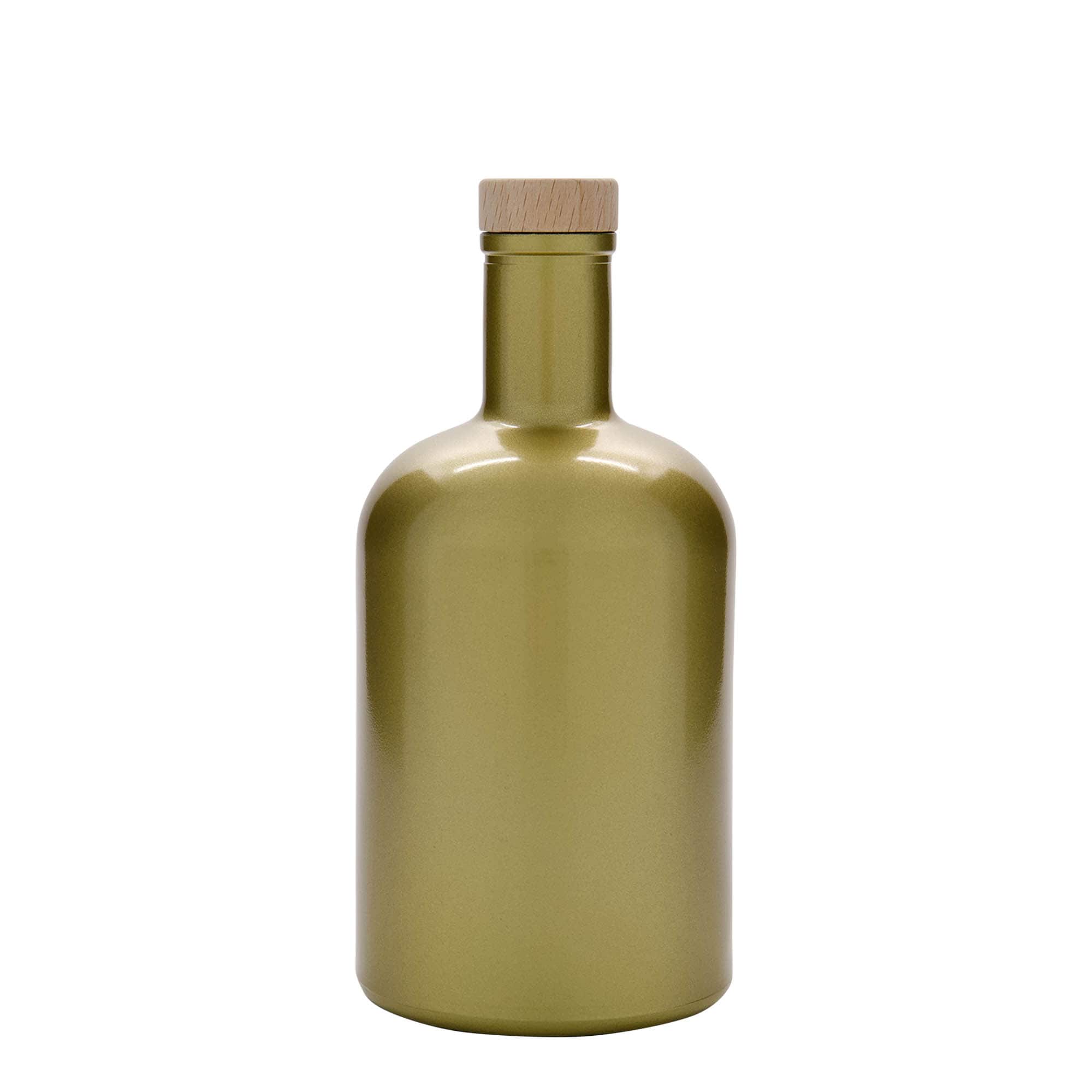 700 ml glazen fles 'Gerardino', goud, opening: kurk