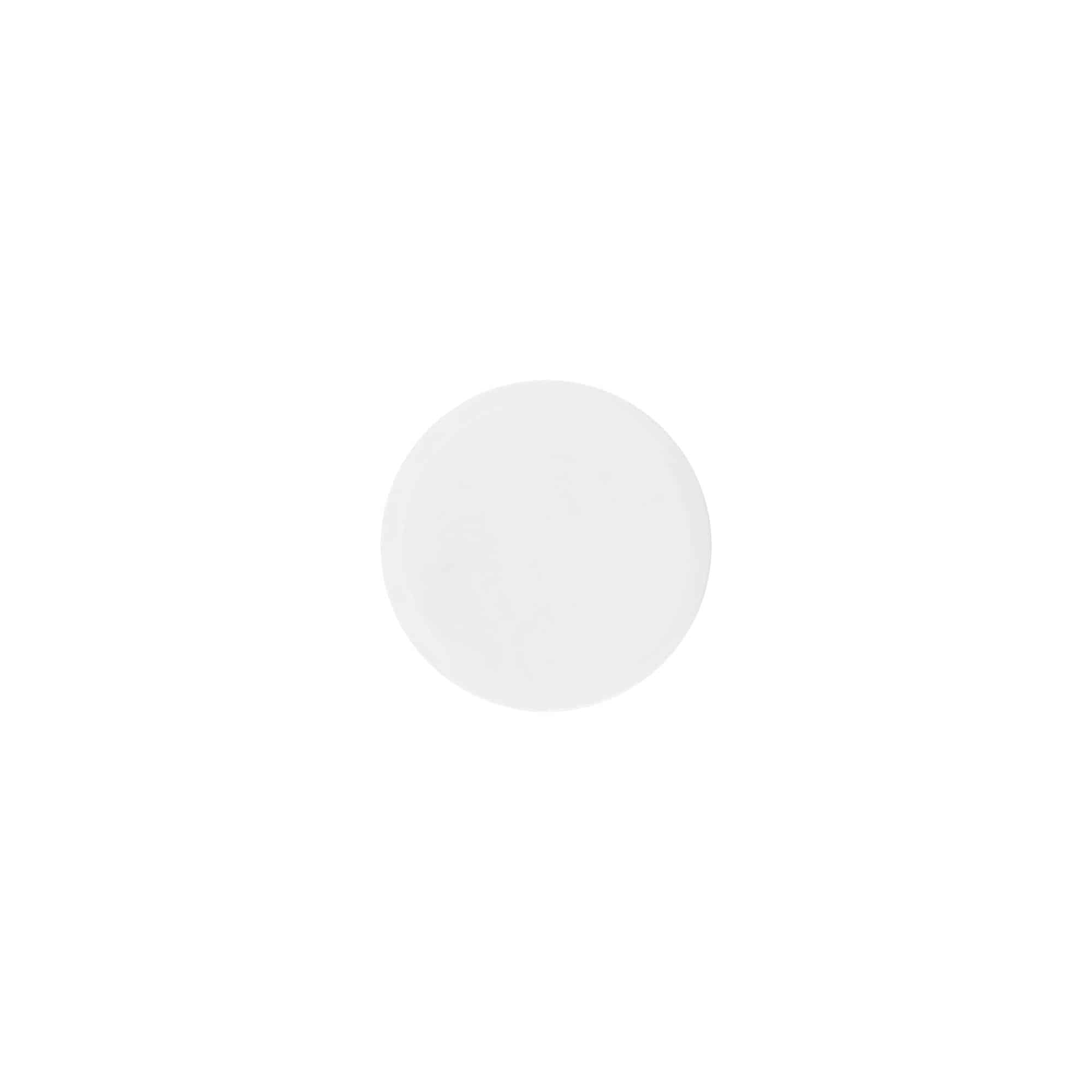 Schroefsluiting 'White Line', 35 ml, PP-kunststof, wit