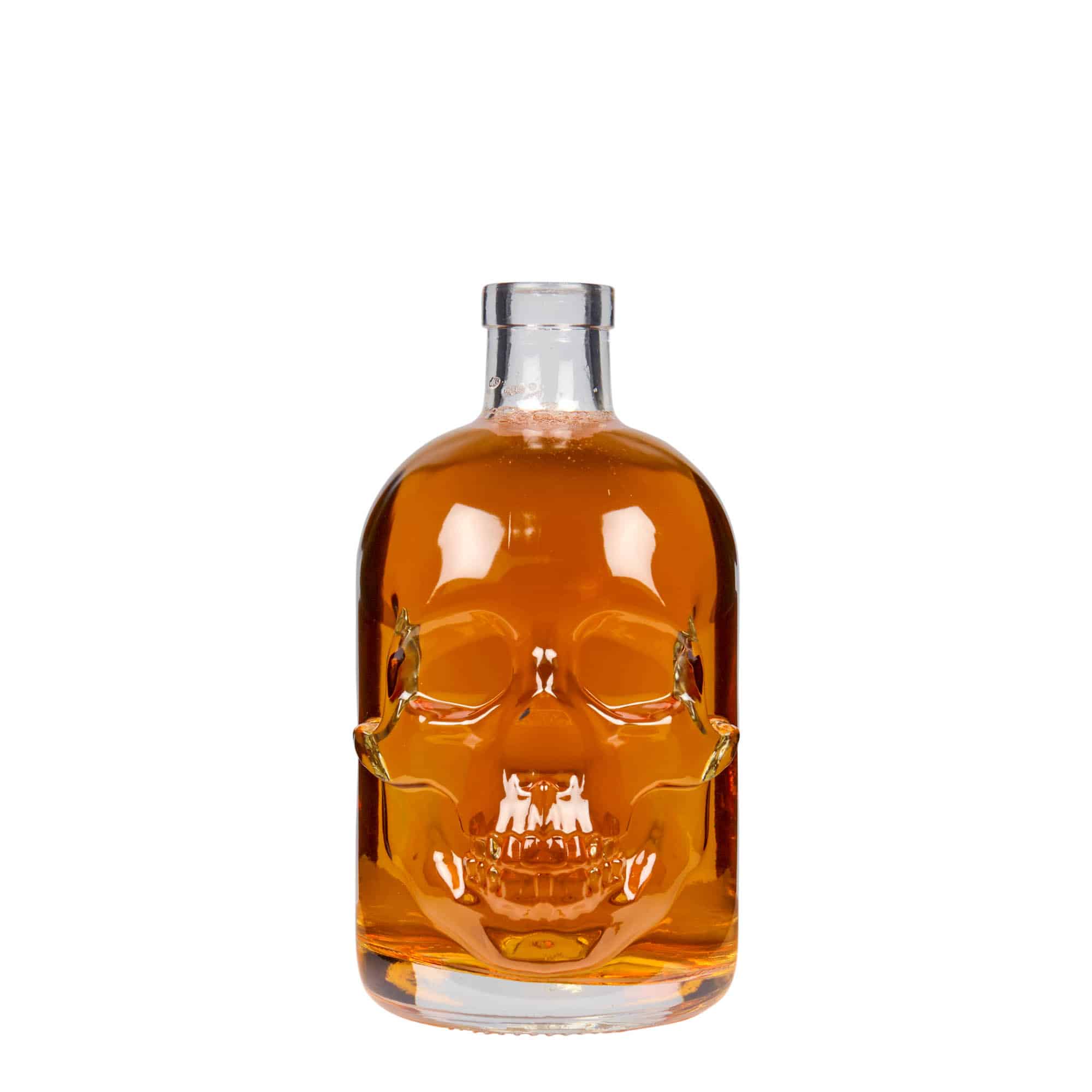 500 ml glazen fles 'Doodskop', opening: kurk 500 ml glazen fles 'Doodskop', opening: kurk