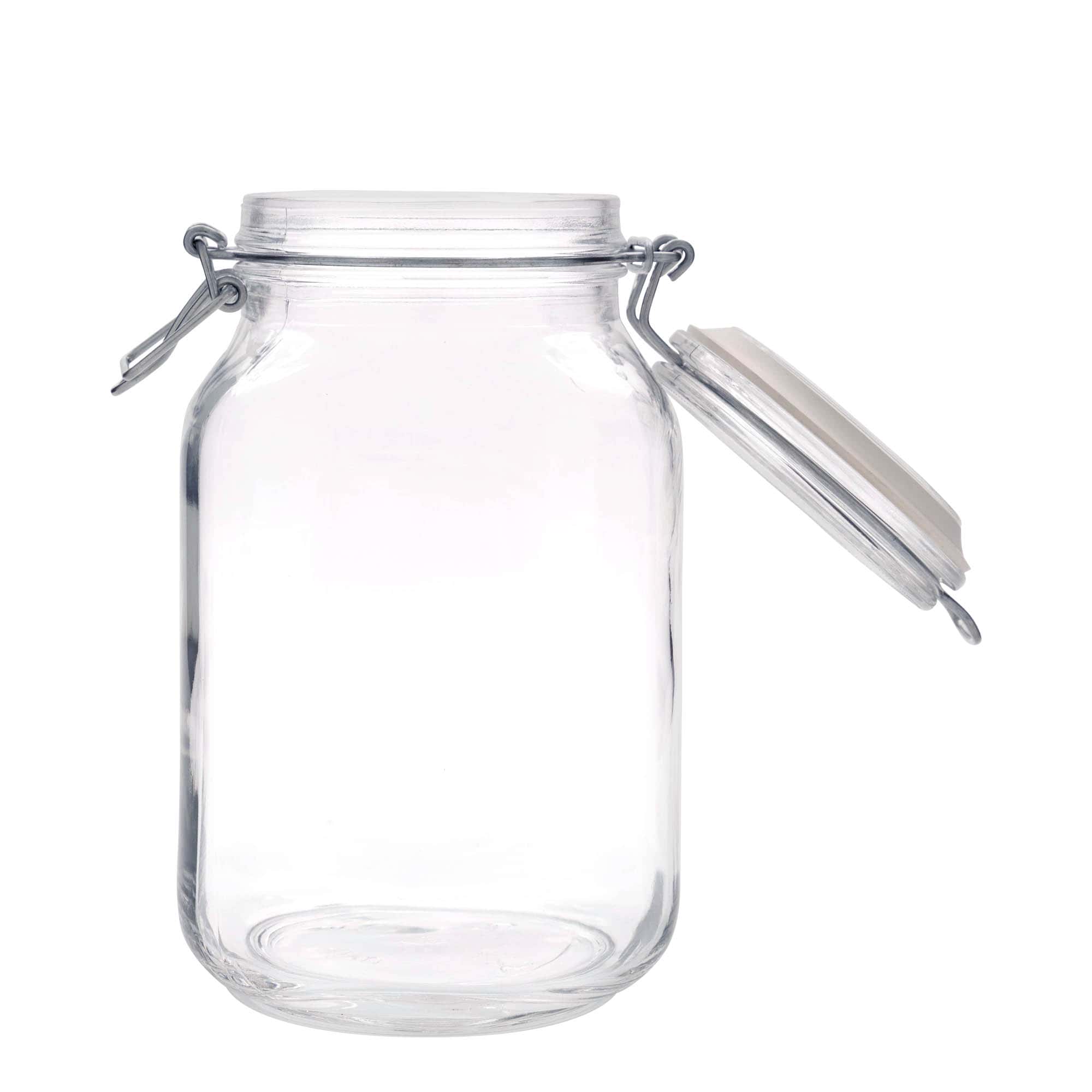 2.000 ml Draadsluitingspot 'Fido', vierkant, opening: draadsluitingsluiting