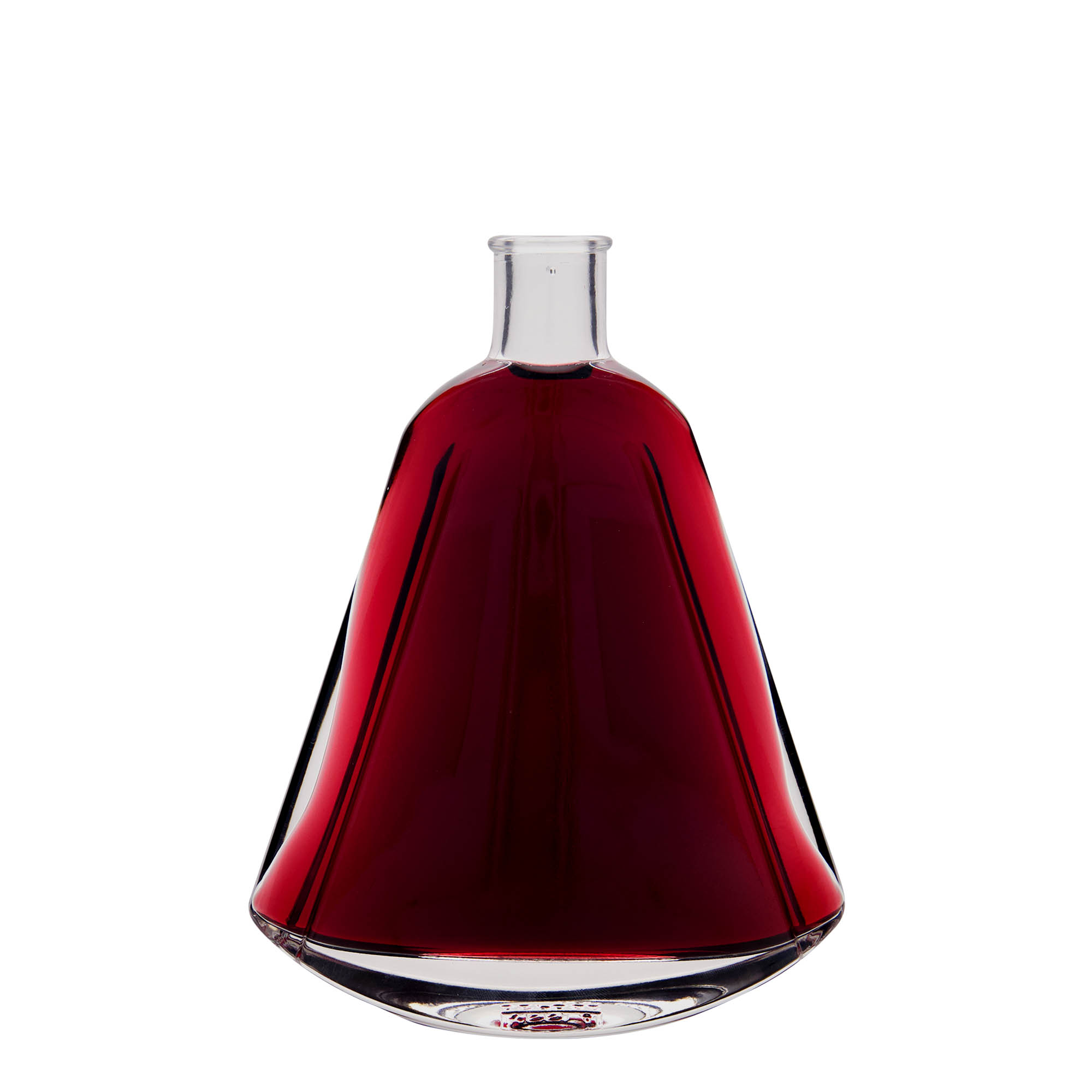 Glazen fles 'Maurizio', 350 ml, ovaal, monding: kurk