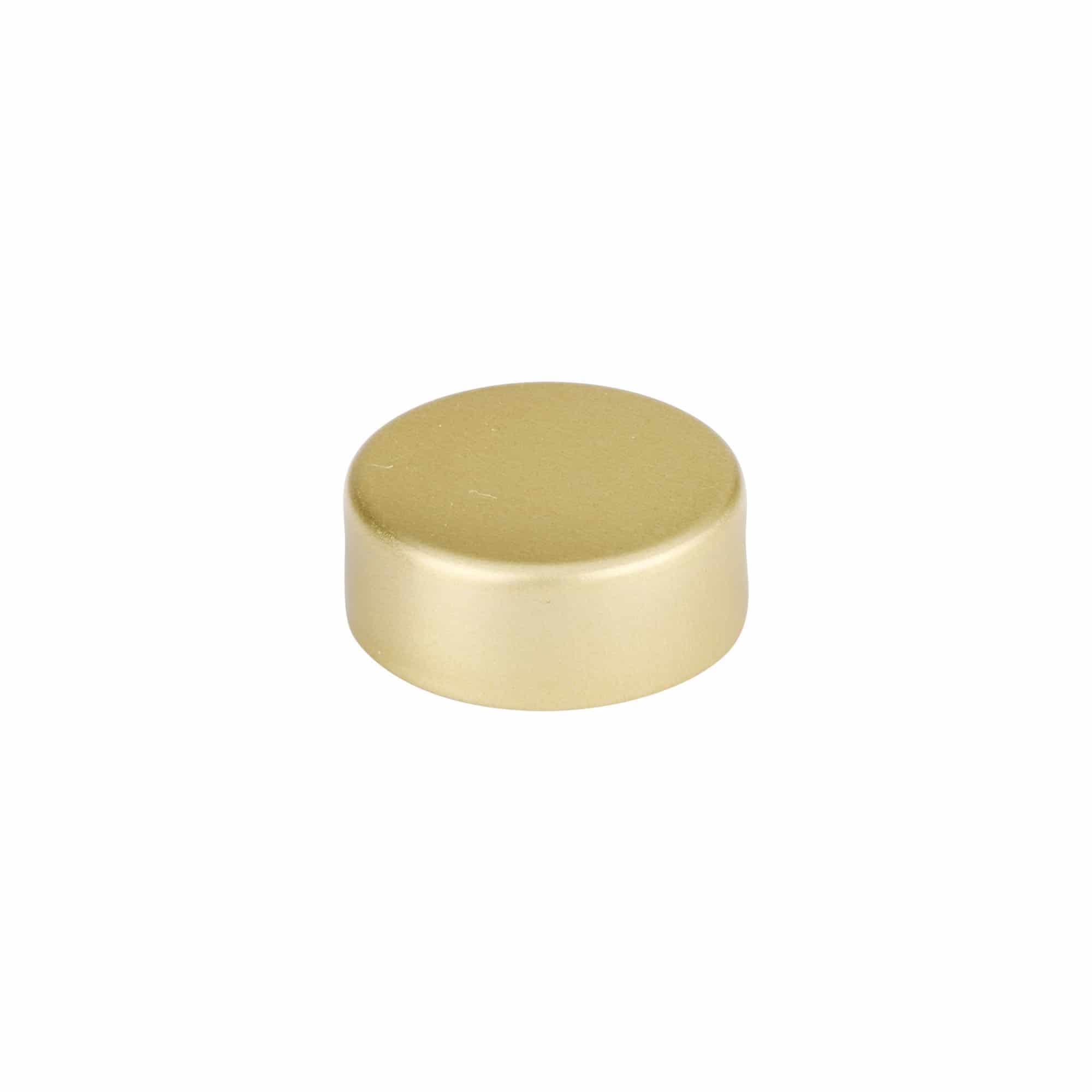 Schroefdop, metaal, goud, voor opening: GPI 28/400 Schroefdop, metaal, goud, voor opening: GPI 28/400