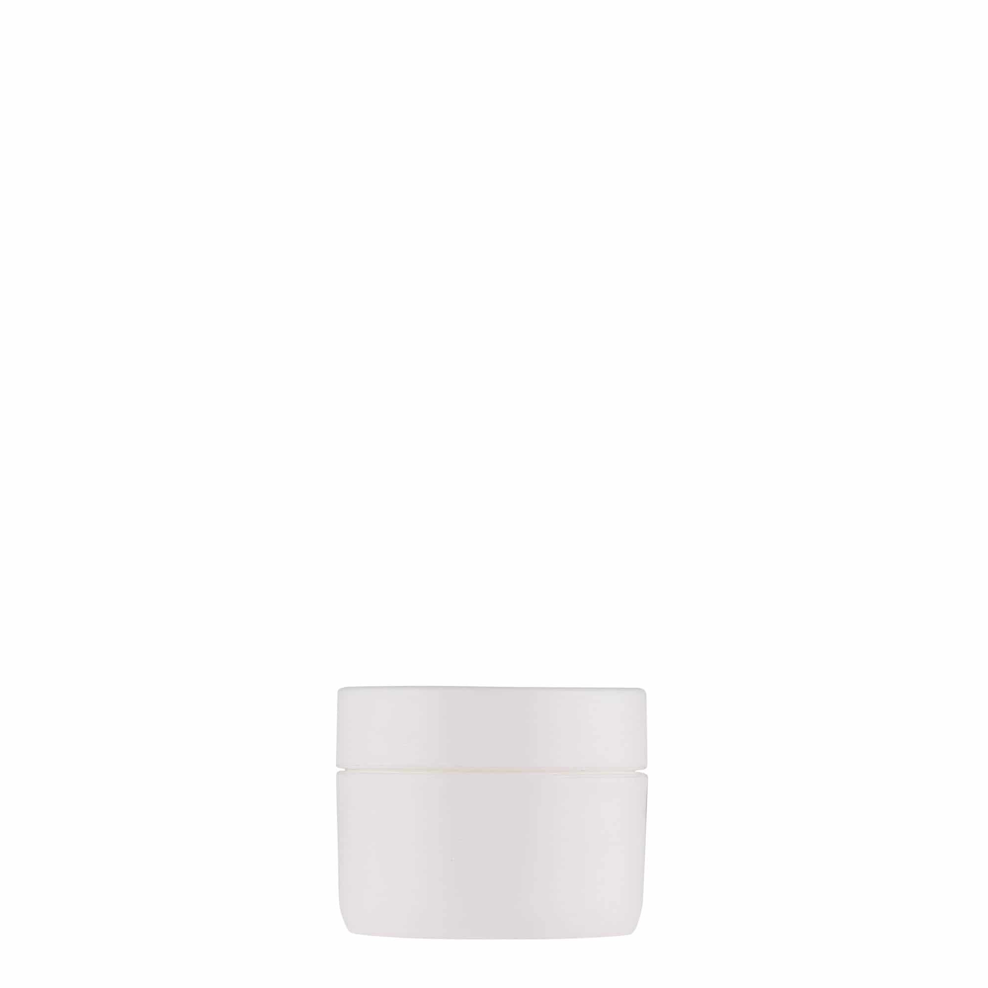 10 ml kunststofflesje 'Antonella', PP, wit, opening: schroefdop