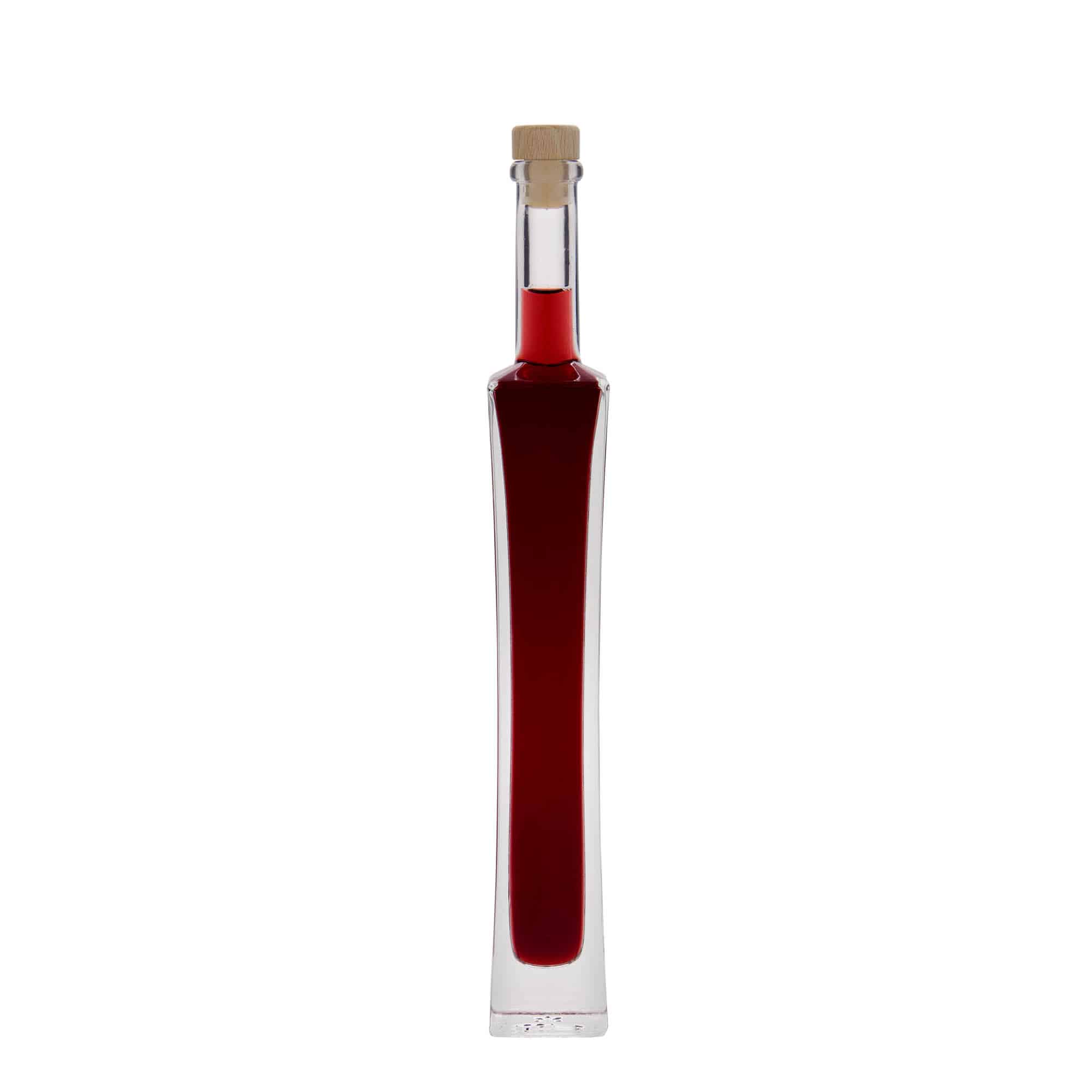 100 ml glazen fles 'Koko', vierkant, opening: kurk