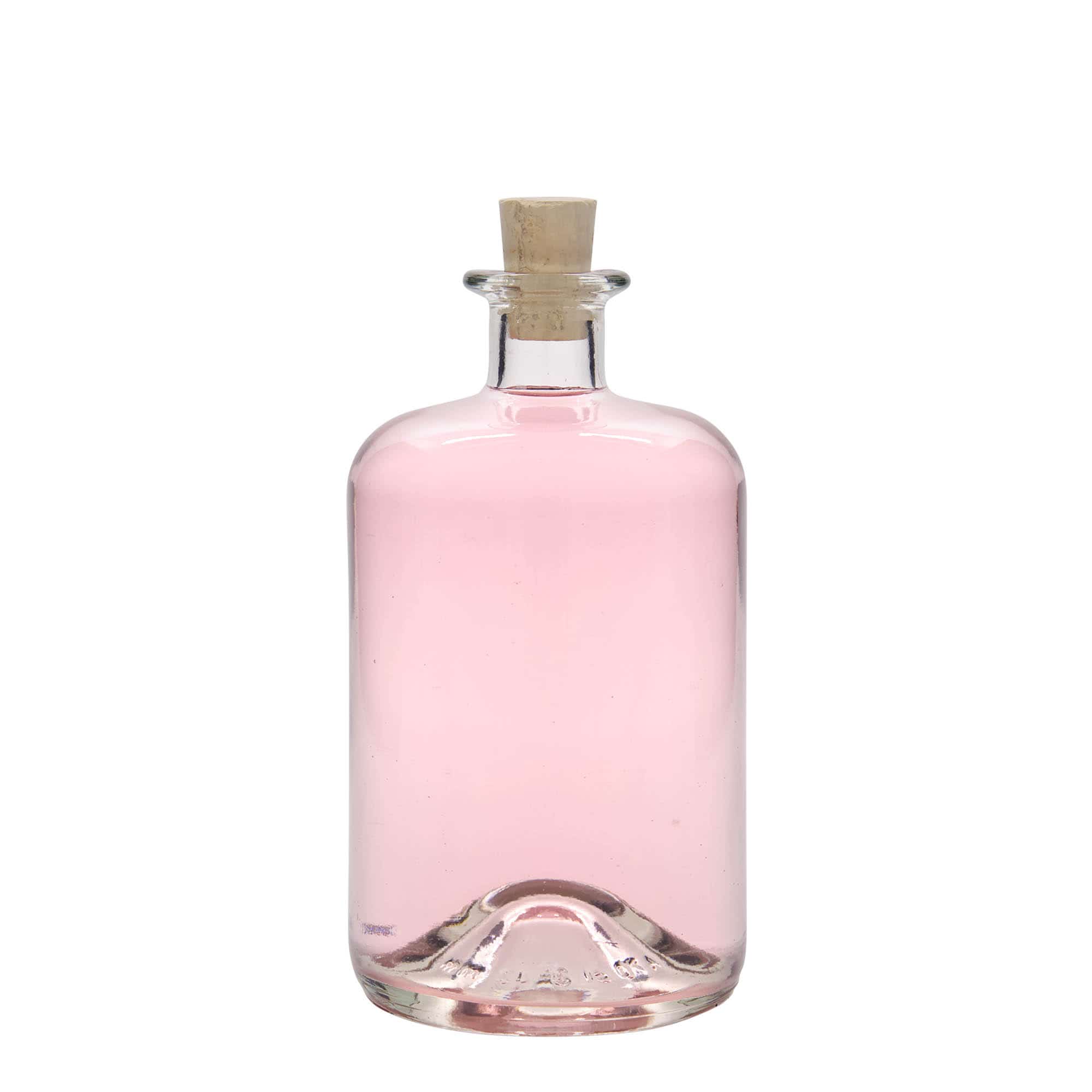 Glazen fles Apotheker, 700 ml, monding: kurk