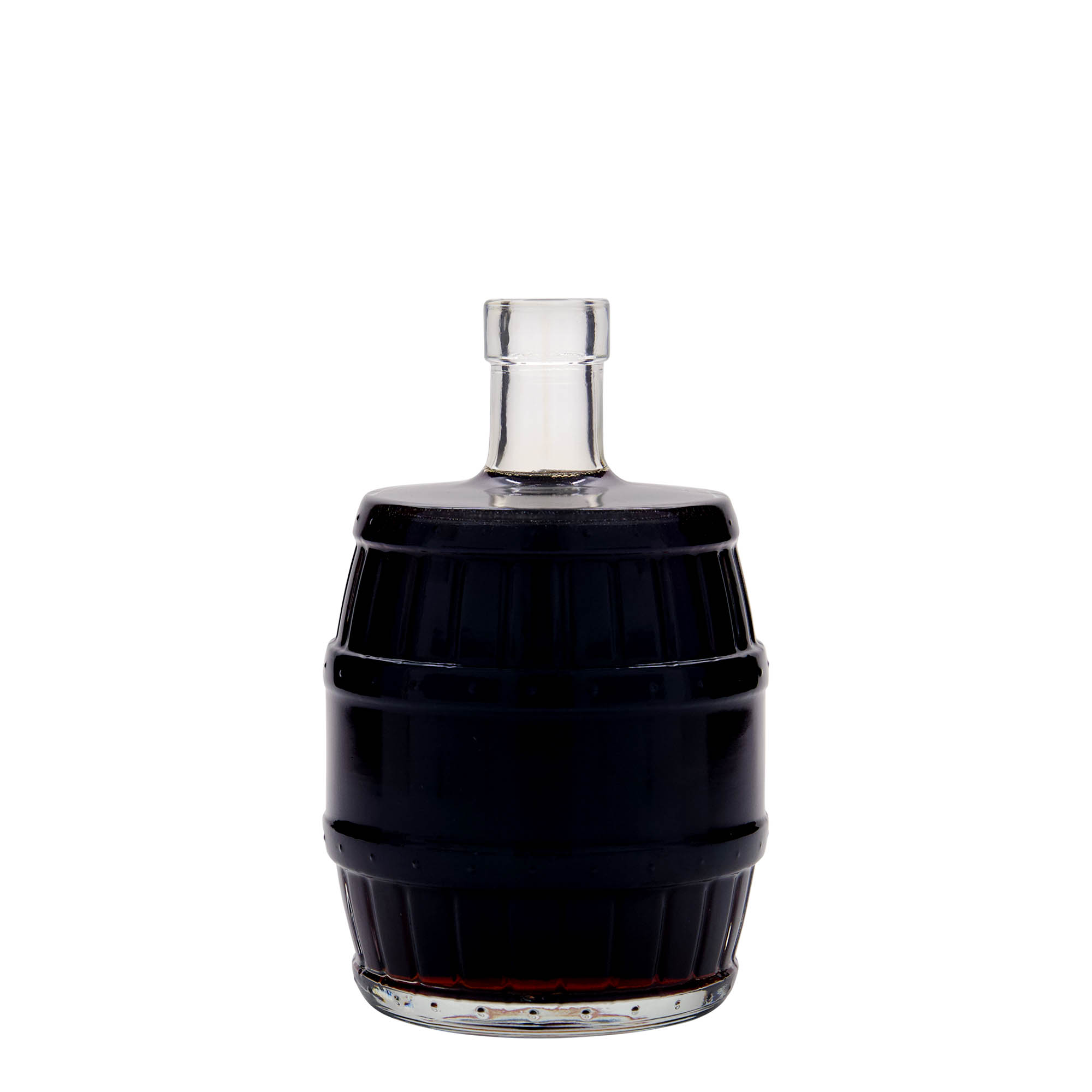 Glazen fles 'Vat', 500 ml, monding: kurk