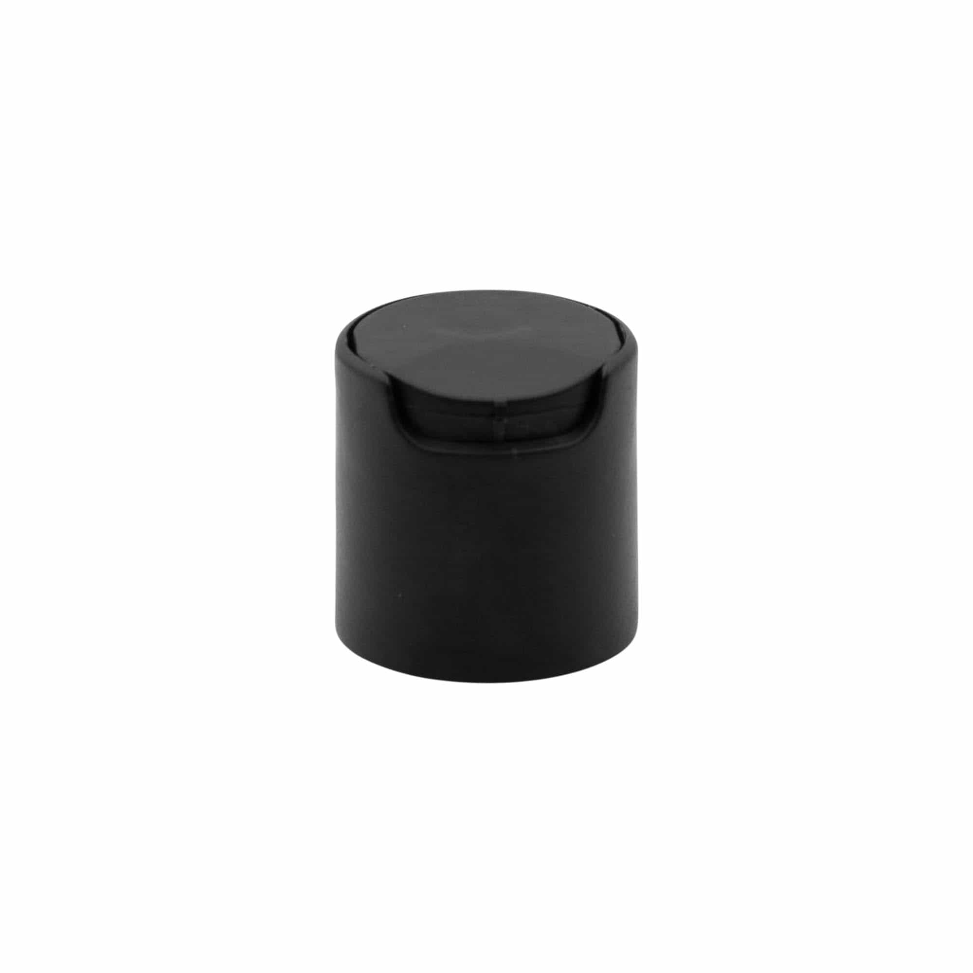 Schroefdop Disc Top, PP-kunststof, zwart, voor opening: 24/410