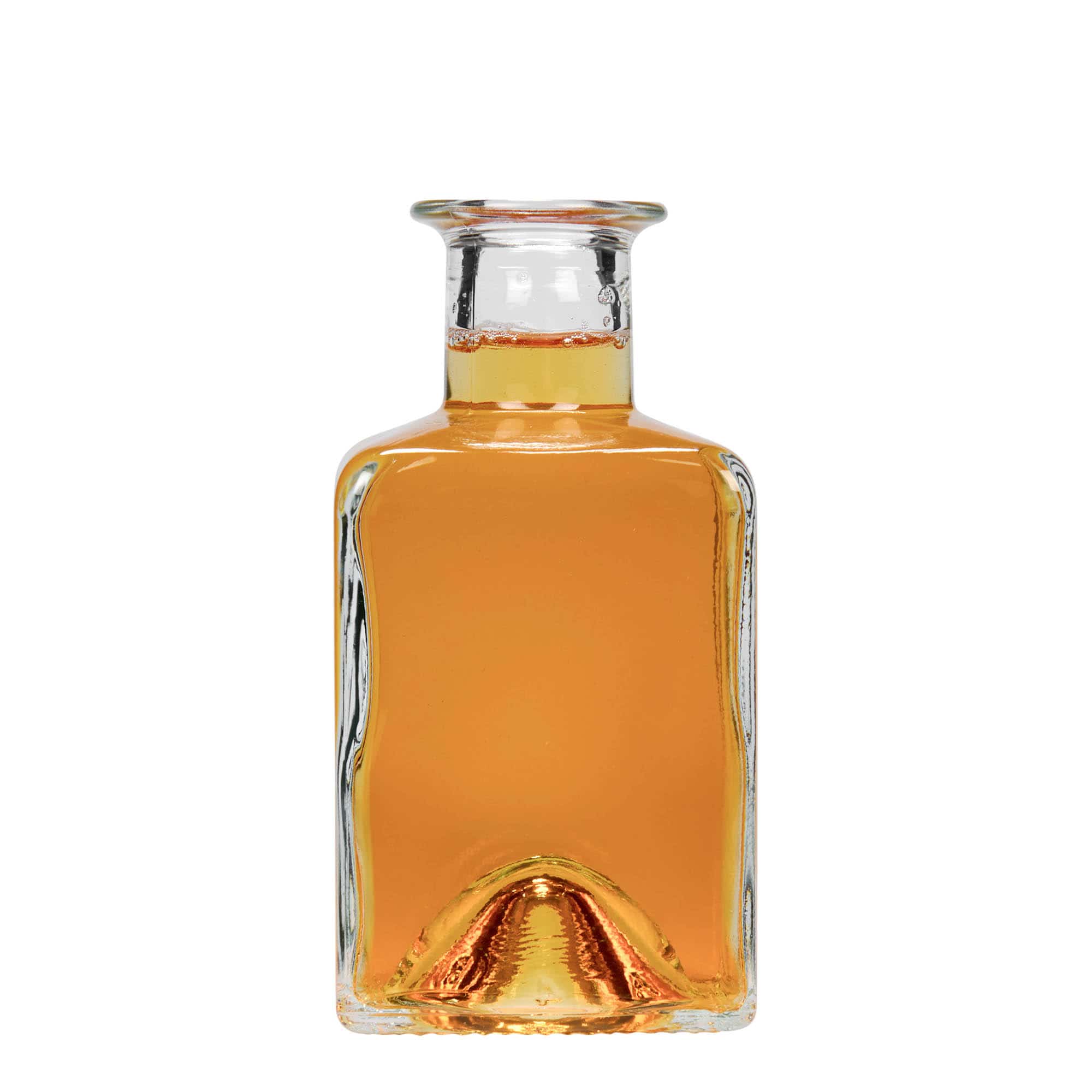 200 ml glazen fles 'Kubica', vierkant, hals: kurk