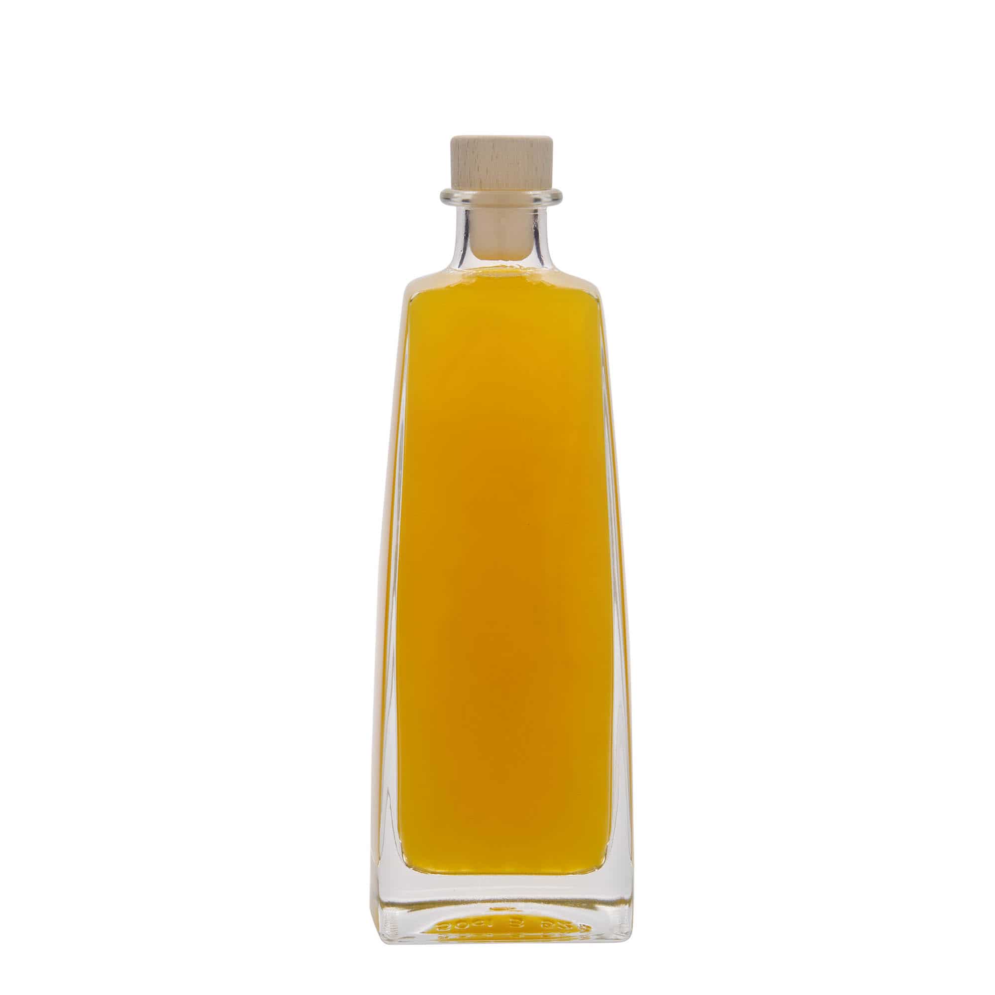 500 ml glazen fles 'Timmy', rechthoekig, opening: kurk