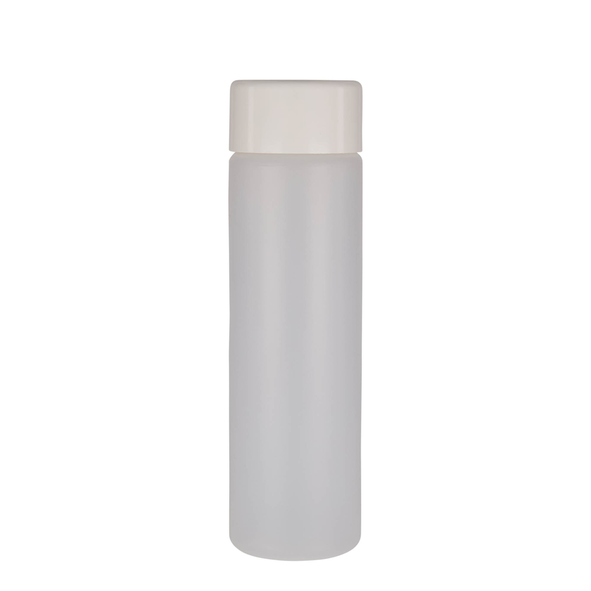 500 ml ronde fles, PE-kunststof, natuur, opening: schroefdop 500 ml ronde fles, PE-kunststof, natuur, opening: schroefdop