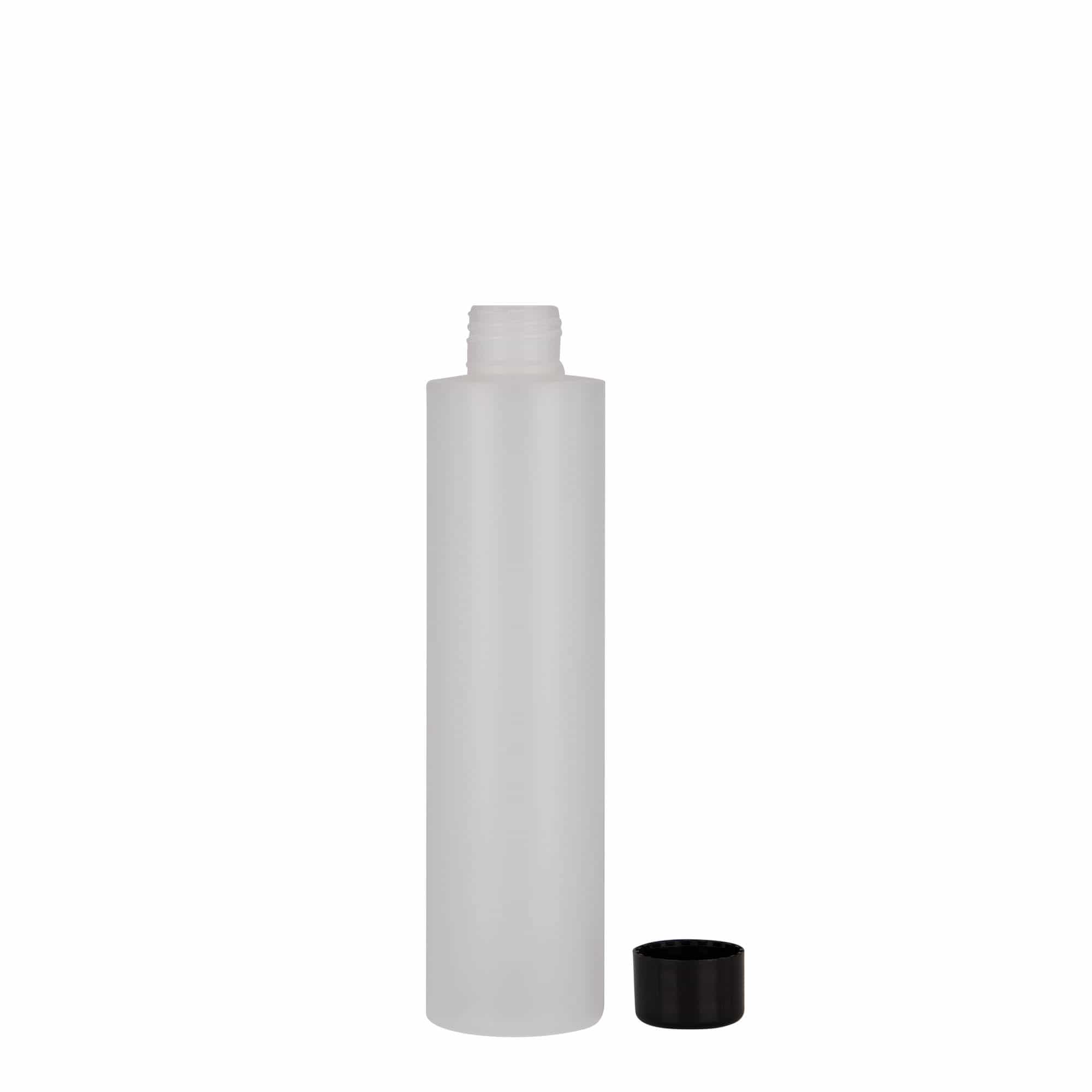 200 ml kunststoffles 'Pipe', HDPE, natuur, opening: 24/410