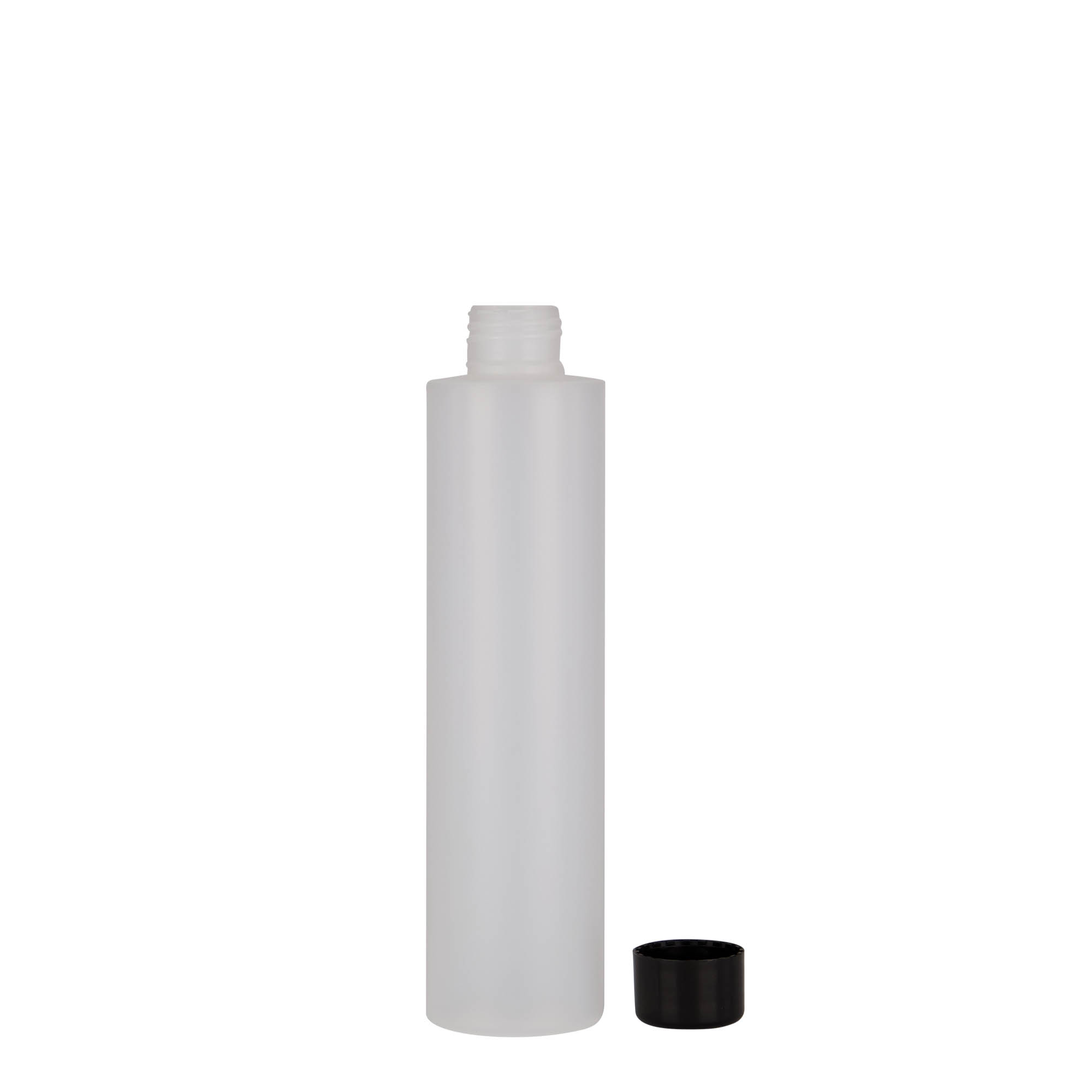 200 ml kunststoffles 'Pipe', HDPE, natuur, opening: 24/410