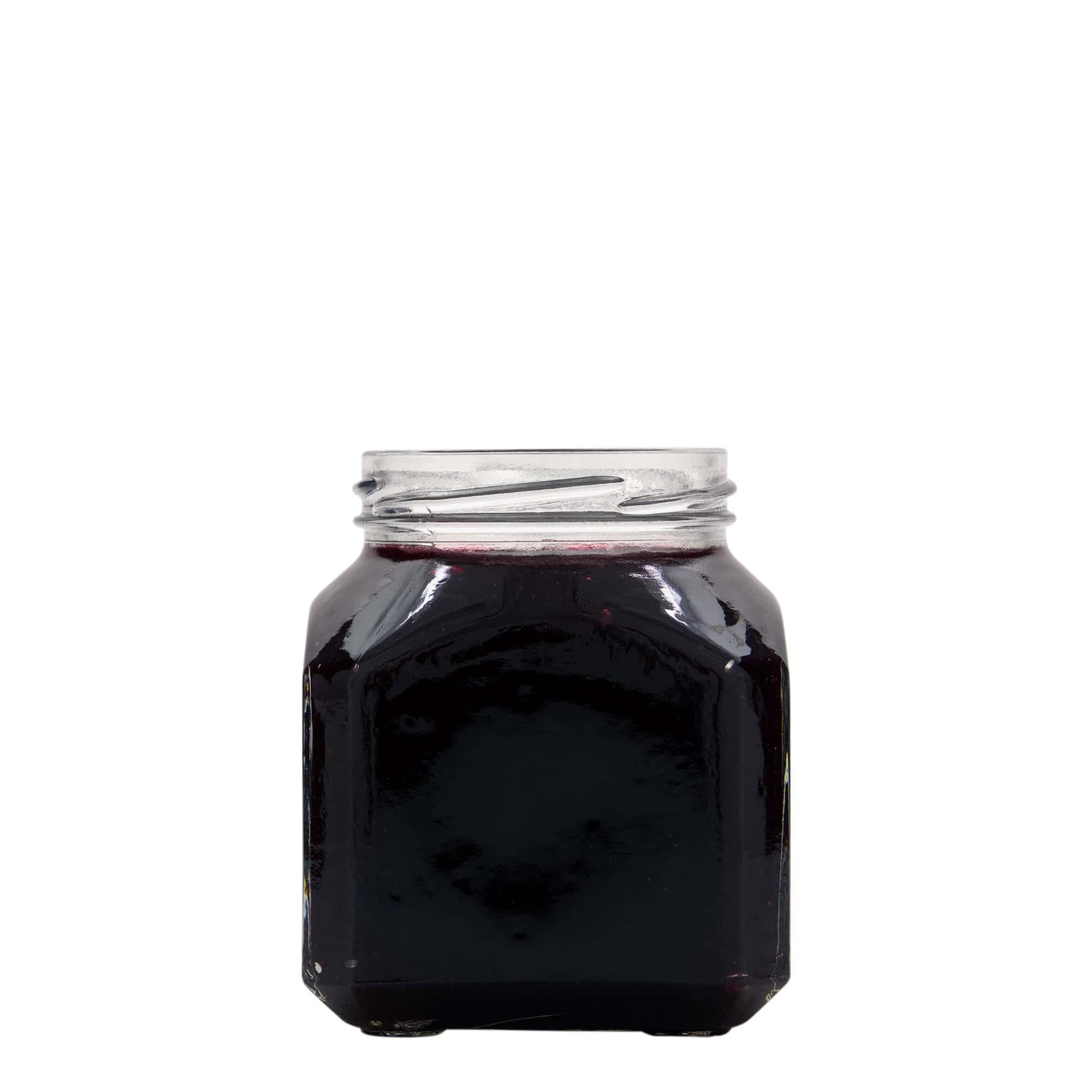 314 ml Vierkantglas 'Mailand', monding: Twist-Off (TO 63)