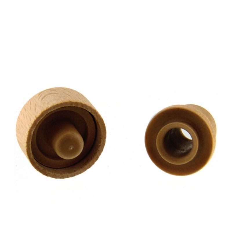 Handkurk met doseeropening 19 mm, hout/kunststof, beige, voor monding: kurk Handkurk met doseeropening 19 mm, hout/kunststof, beige, voor monding: kurk