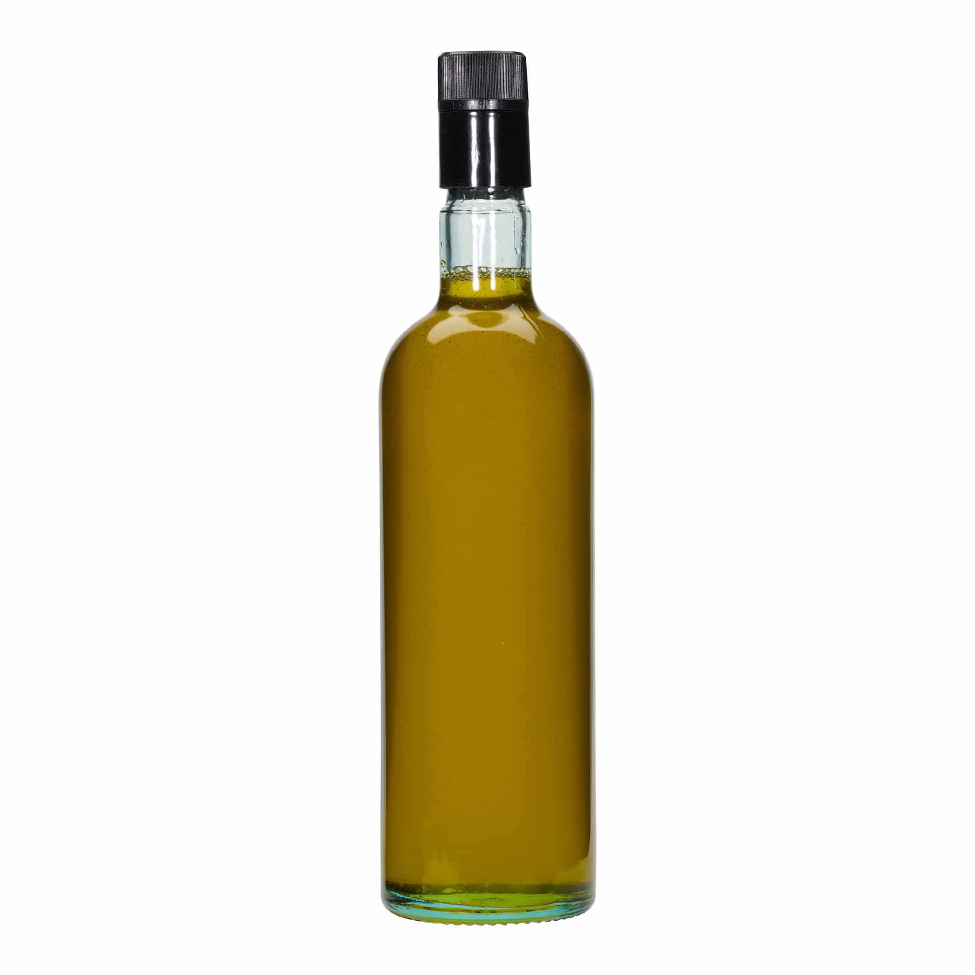 750 ml azijn-/olieflacon 'Willy New', glas, lichtgroen, mondstuk: DOP