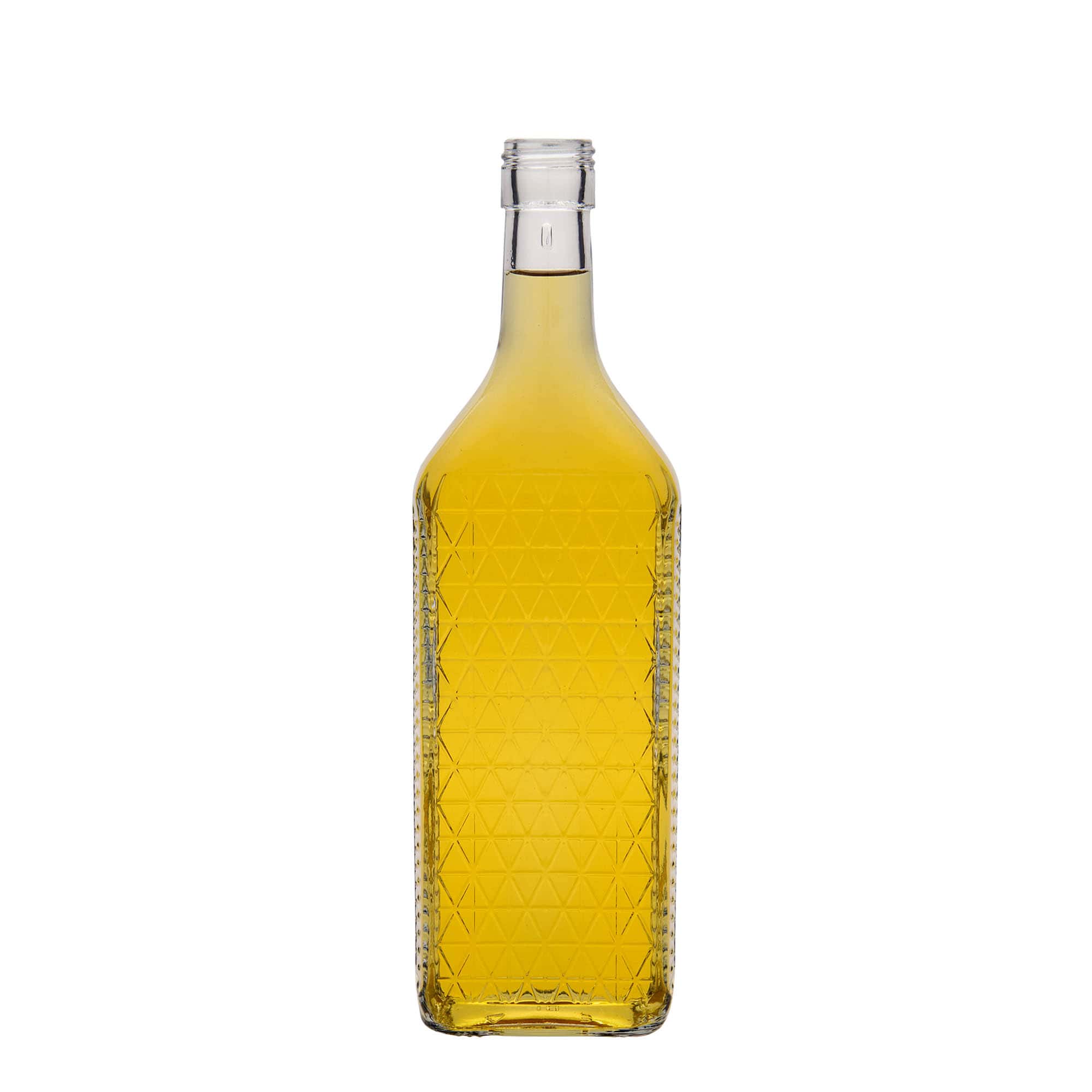 700 ml glazen fles 'Caruso', rechthoekig, monding: PP 31,5 700 ml glazen fles 'Caruso', rechthoekig, monding: PP 31,5