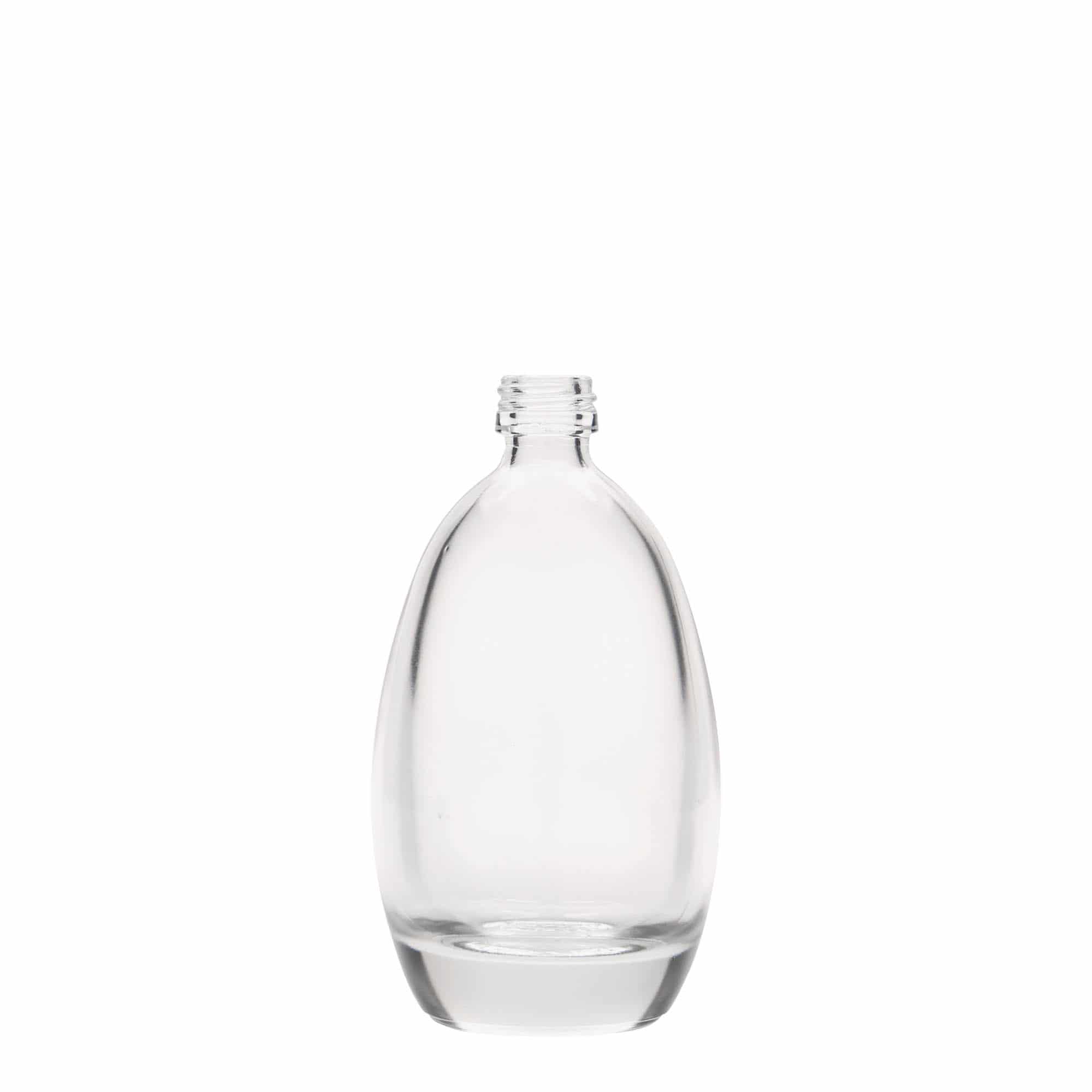 100 ml glazen fles 'Ei', mondstuk: PP 18 100 ml glazen fles 'Ei', mondstuk: PP 18