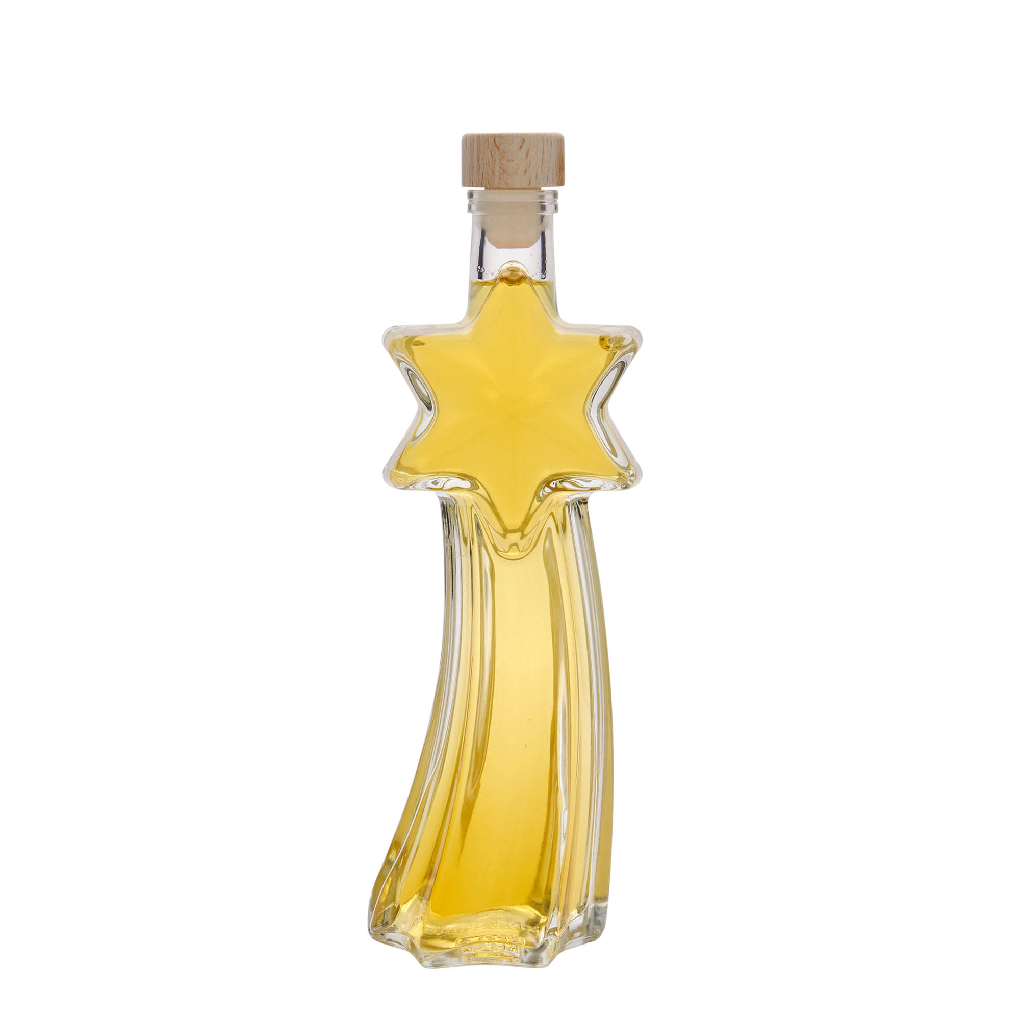 200 ml glazen fles 'Sternschnuppe', opening: kurk 200 ml glazen fles 'Sternschnuppe', opening: kurk