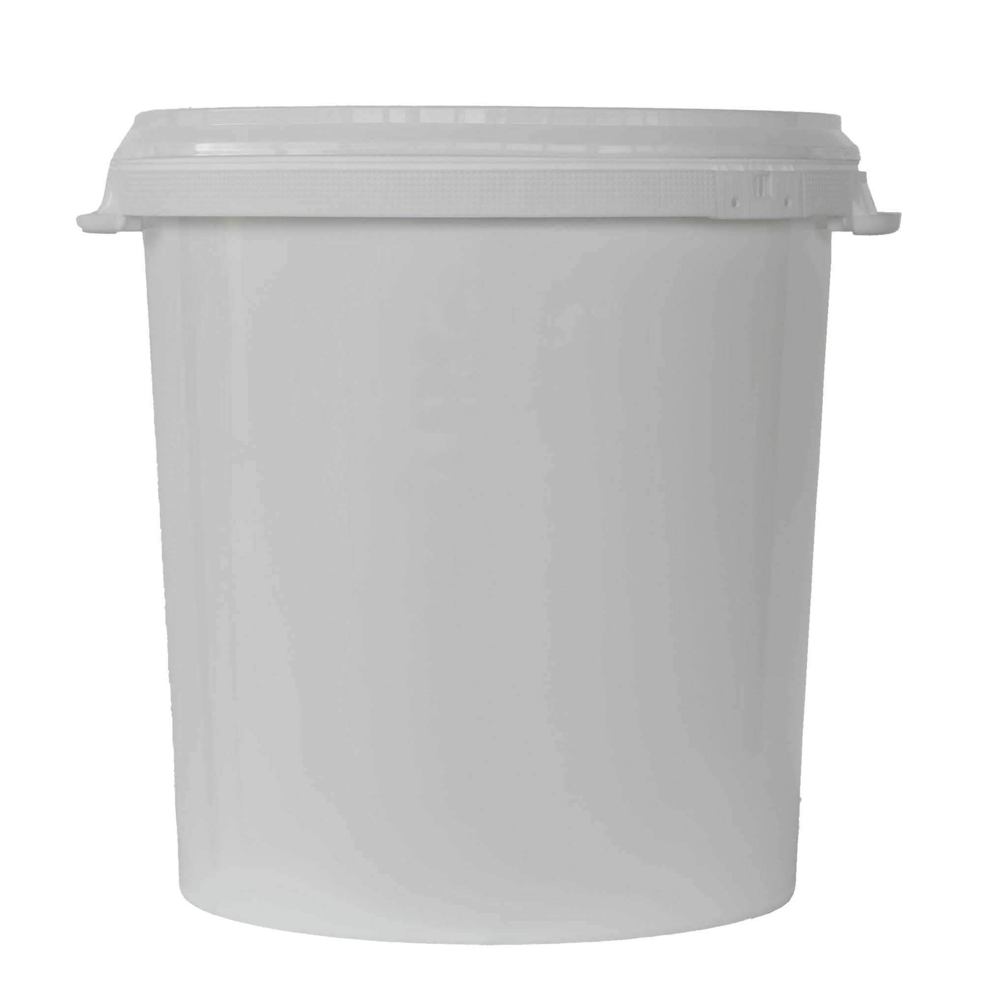 30 l emmer, PP-kunststof, wit