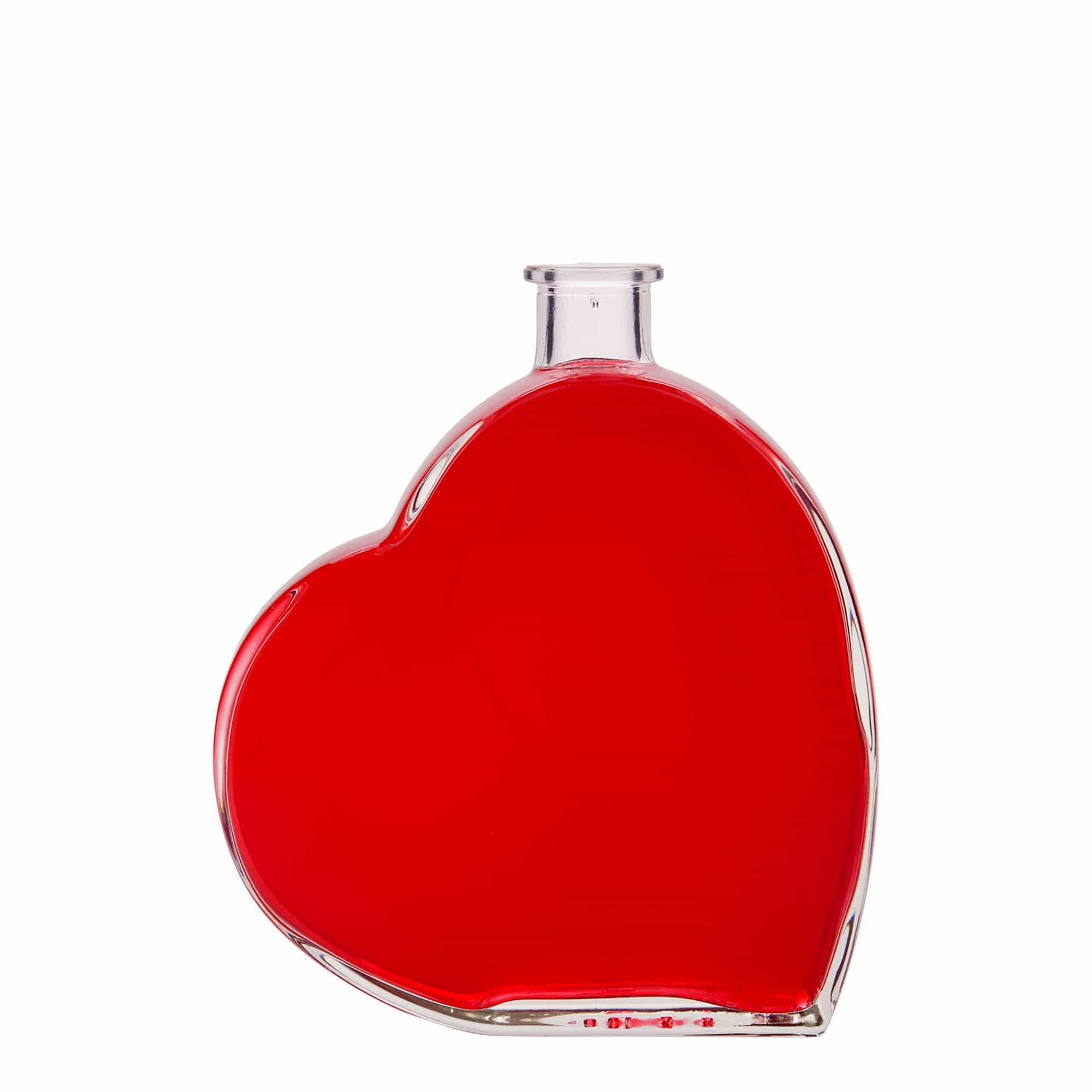 Glazen fles 'Passion', 500 ml, monding: kurk