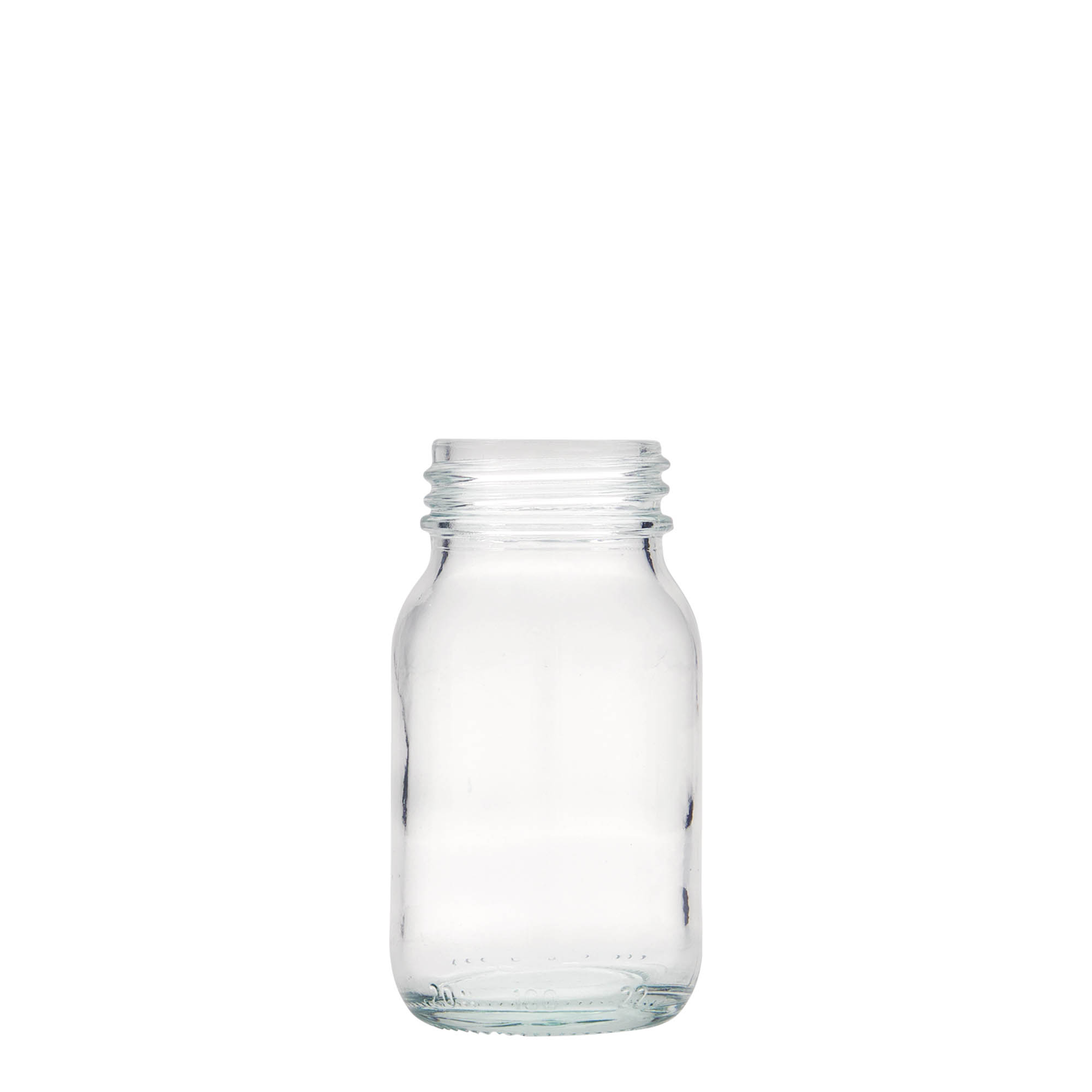 100 ml bredehalsfles, opening: DIN 40 100 ml bredehalsfles, opening: DIN 40