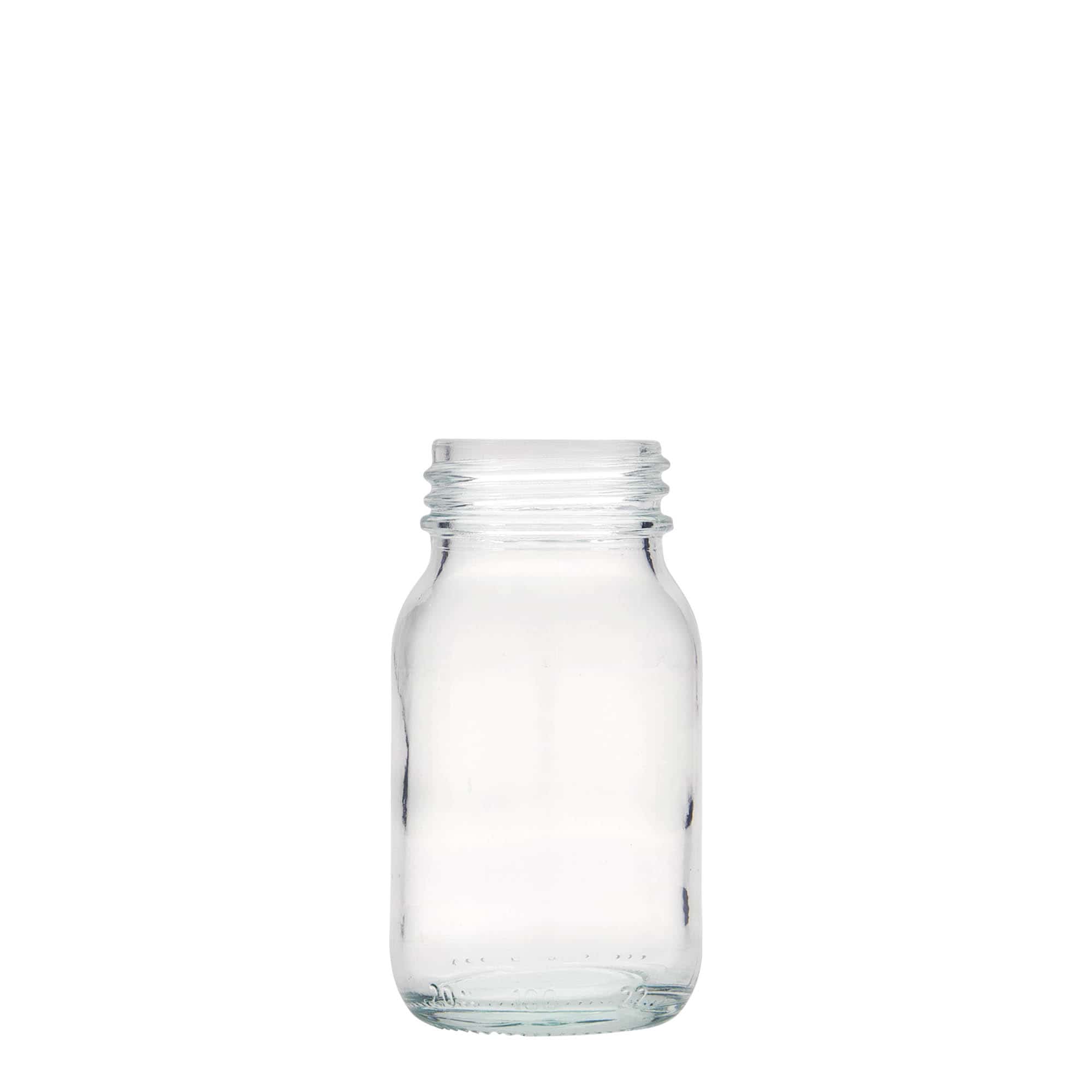 100 ml bredehalsfles, opening: DIN 40