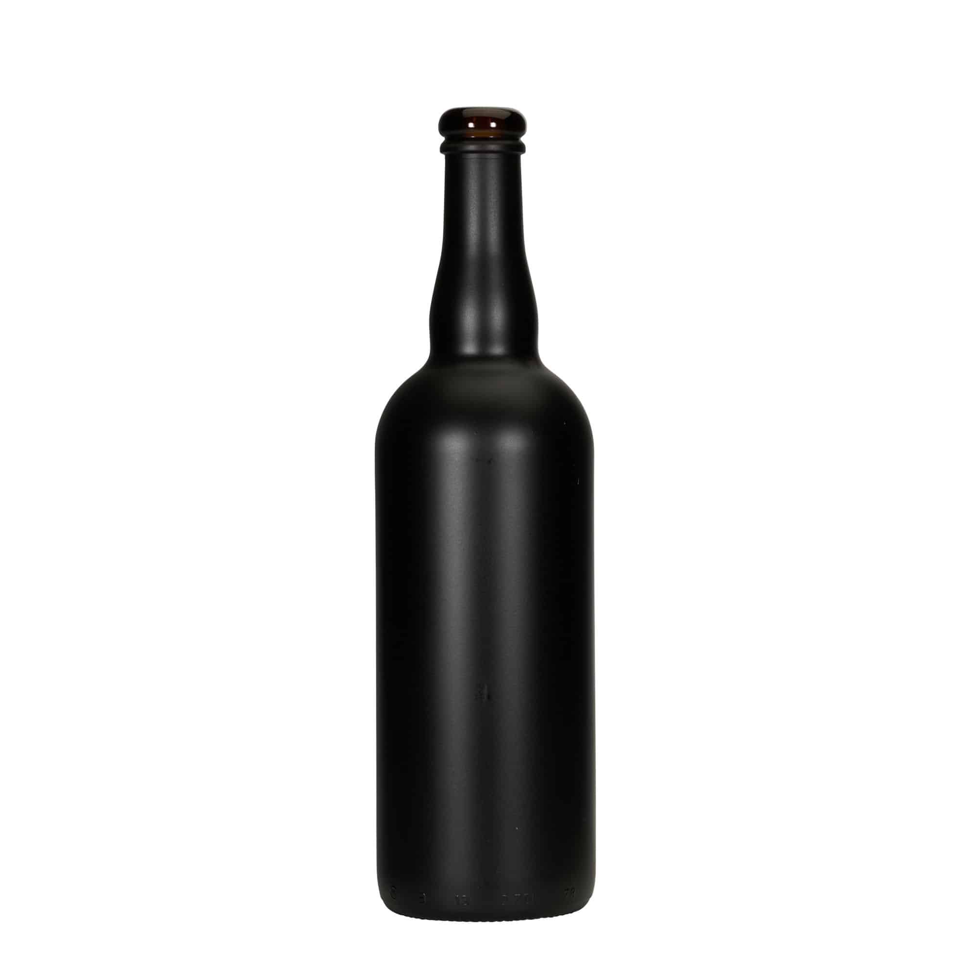 750 ml bierfles België, glas, zwart, opening: kurk 750 ml bierfles België, glas, zwart, opening: kurk