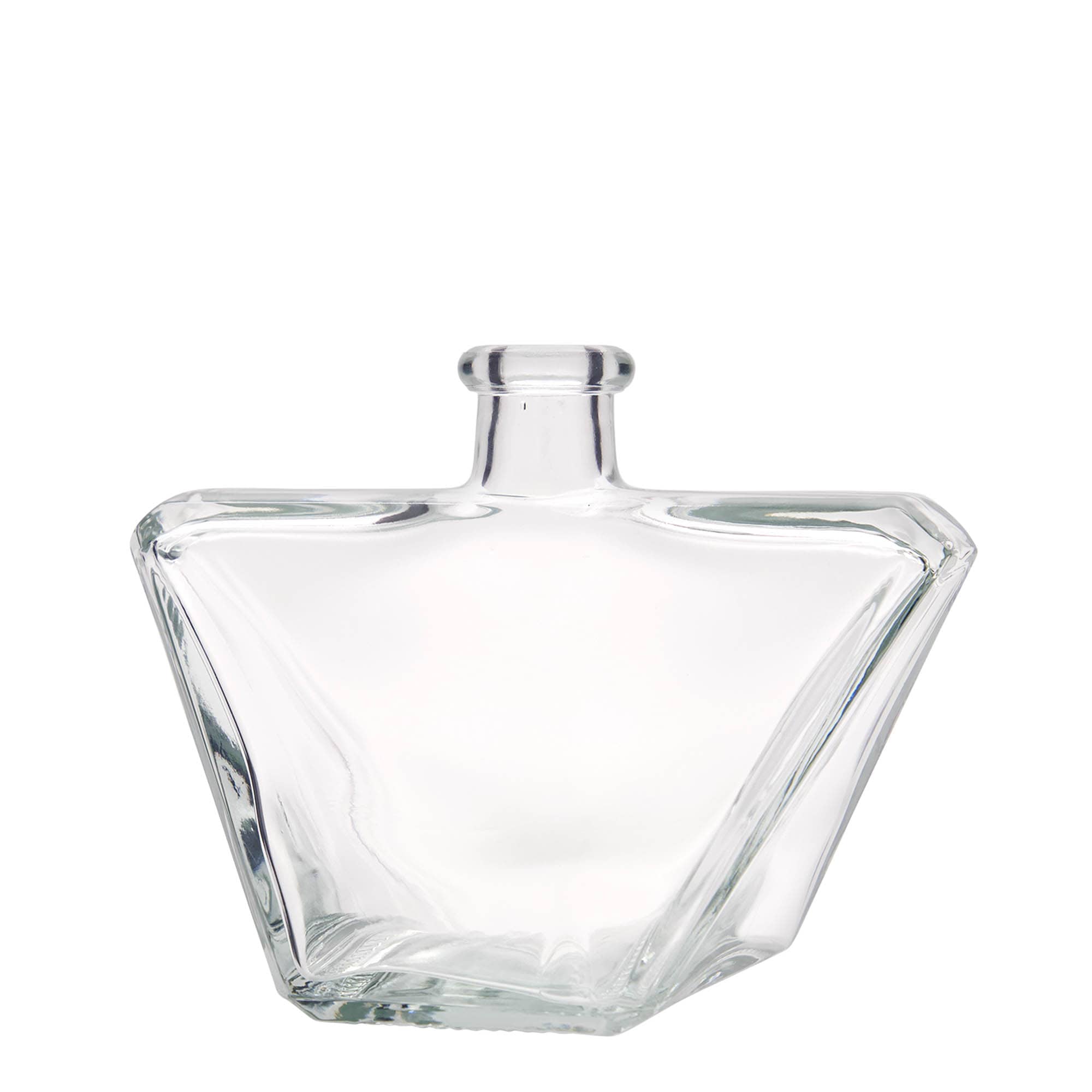 500 ml glazen fles 'Charly', rechthoekig, opening: kurk